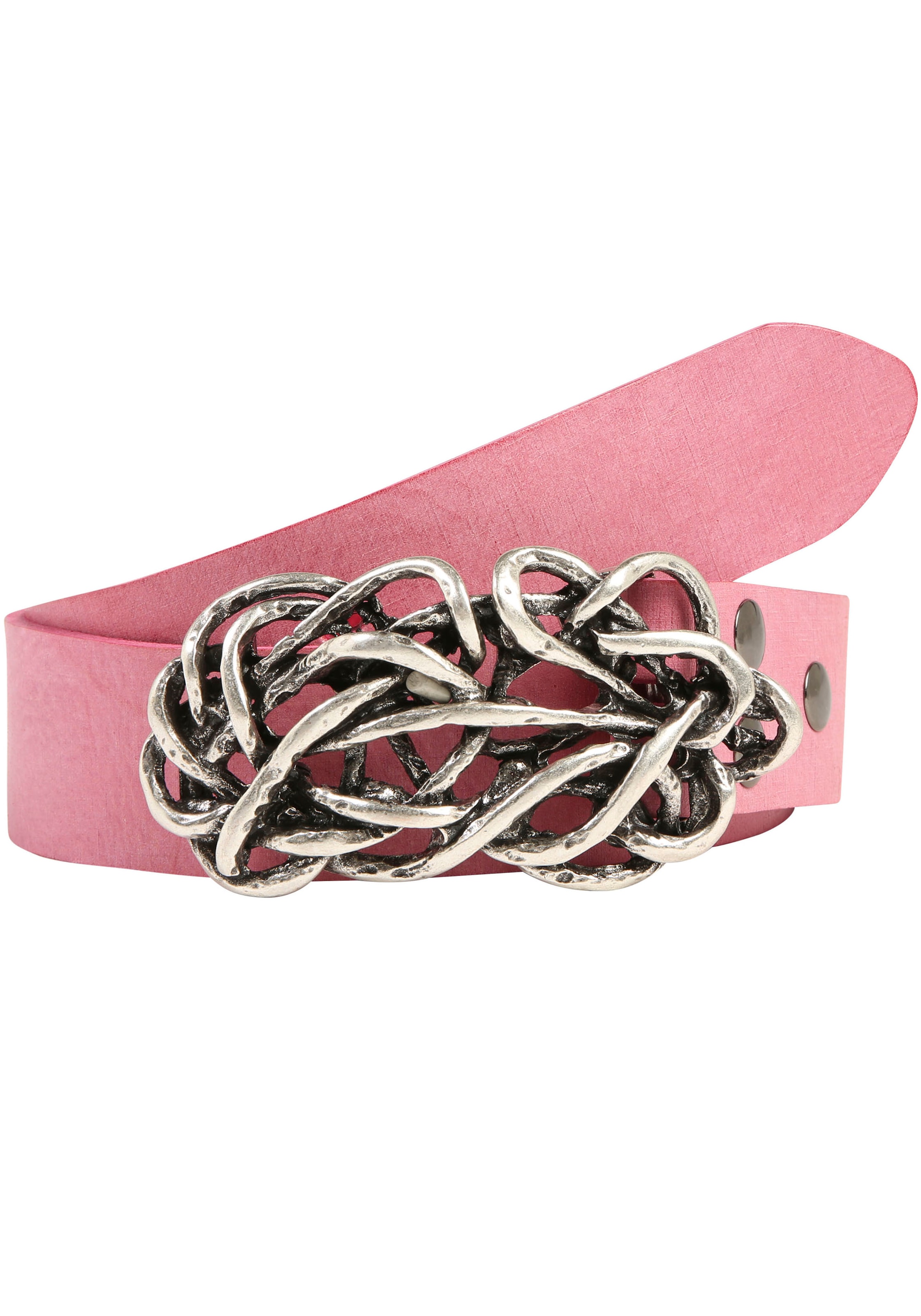 Rettungsring Gürtel Ledergürtel, mit austauschbarer Schließe "Strohknoten" günstig online kaufen