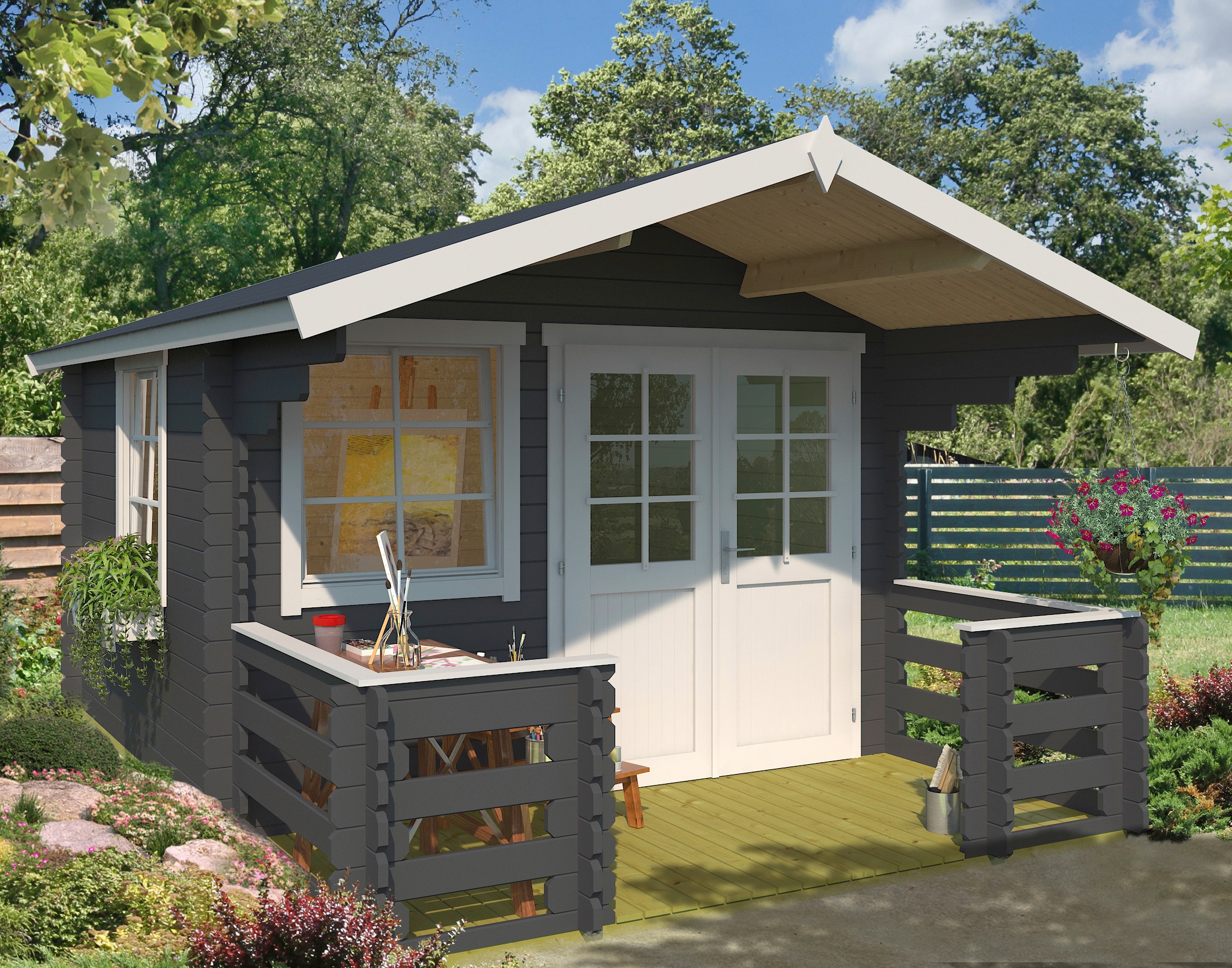 KONIFERA Gartenhaus "Klingenberg 1" Inklusive Fußboden günstig online kaufen