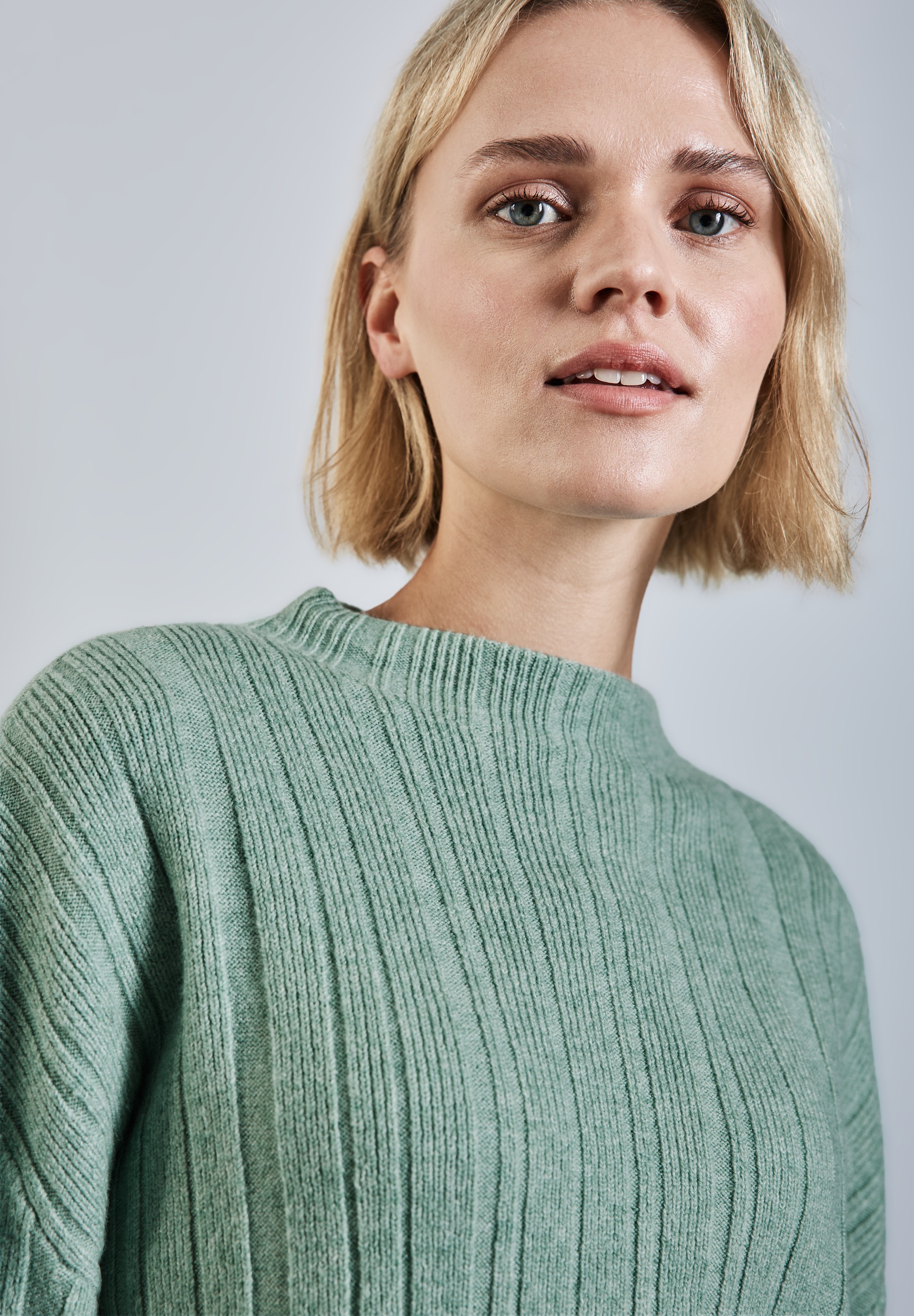 STREET ONE Strickpullover, mit Rippstruktur günstig online kaufen