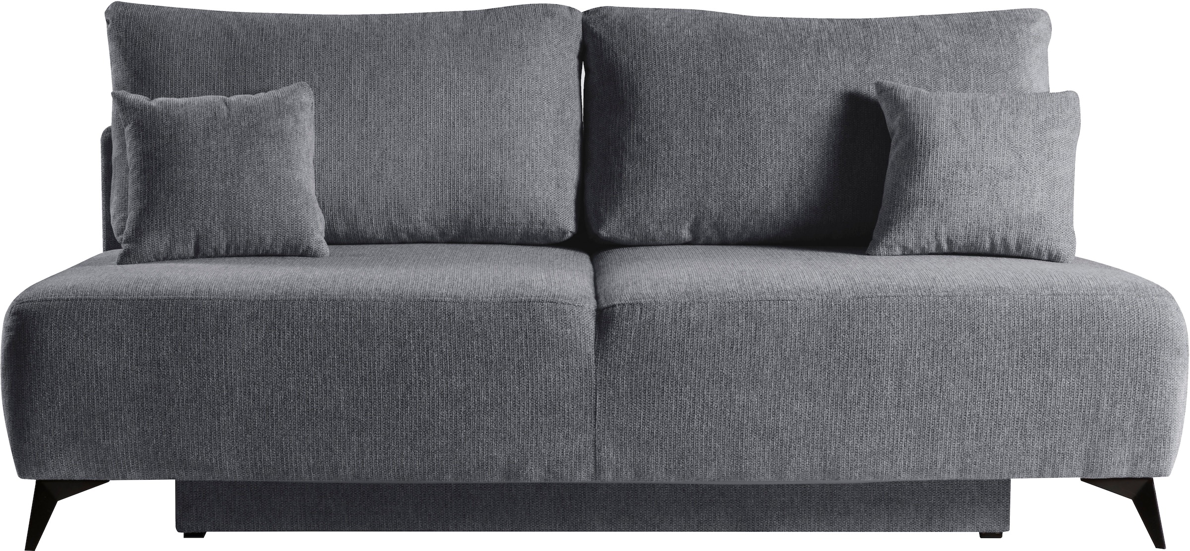 WERK2 Schlafsofa »Valerie mit Komfortsitz- und Liegehöhe, Breite 200cm,«, bequemes 2-Sitzer Schlafcouch mit Bettkasten