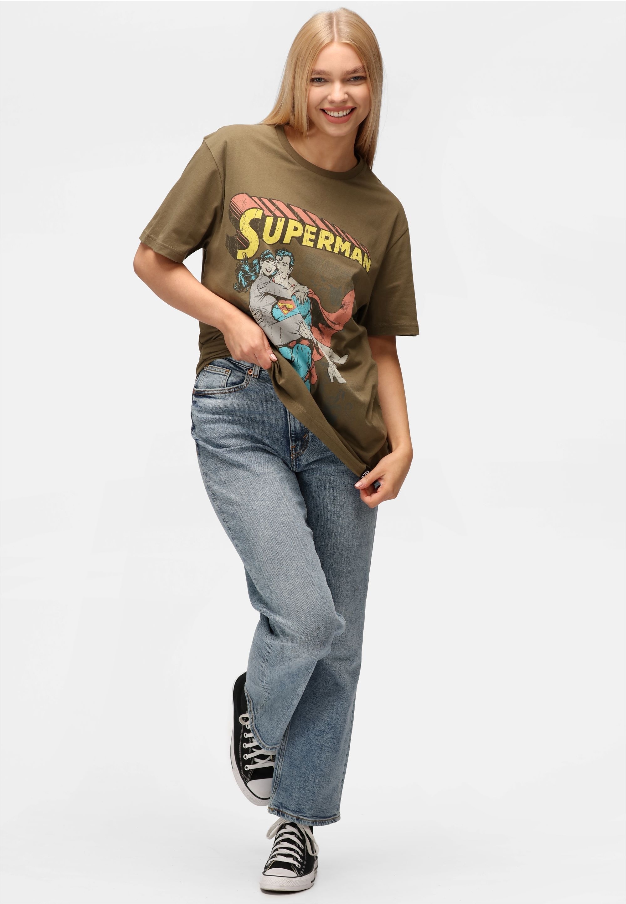 Recovered T-Shirt "Superman Comic Graphic", 1 Stk. mit coolem Superman-Prin günstig online kaufen