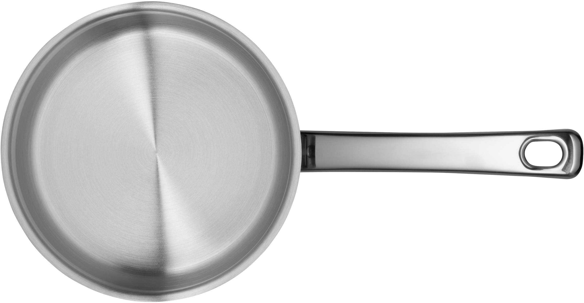 WMF Kasserolle »Diadem Plus«, Cromargan® Edelstahl Rostfrei 18/10, (2 tlg.), breiter Schüttrand, außergewöhnliches Design, spülmaschinengeeignet