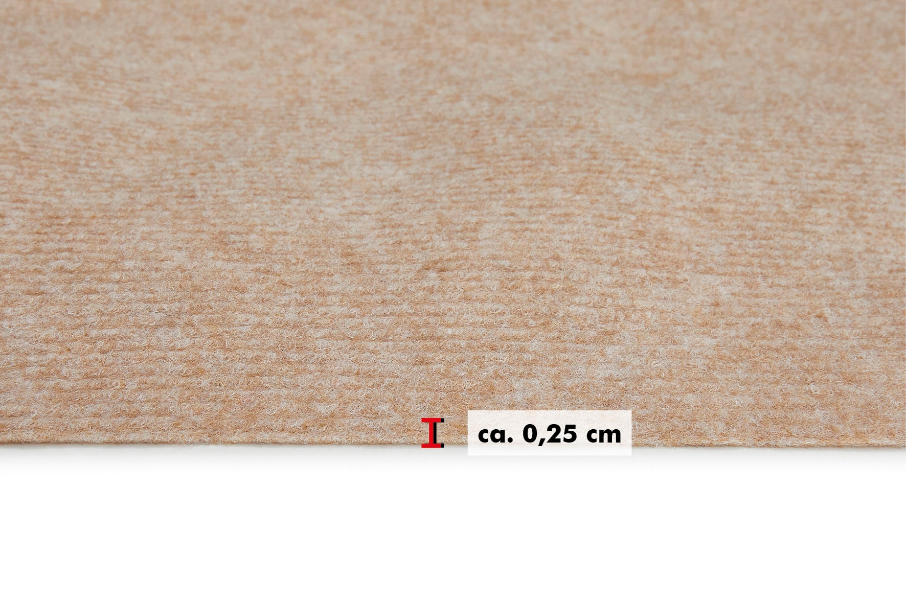 Andiamo Teppichboden »Coupon Nadelfilz Milo«, rechteckig, Uni Farben, Breite  100 cm oder 200 cm, strapazierfähig, Wohnzimmer | BAUR