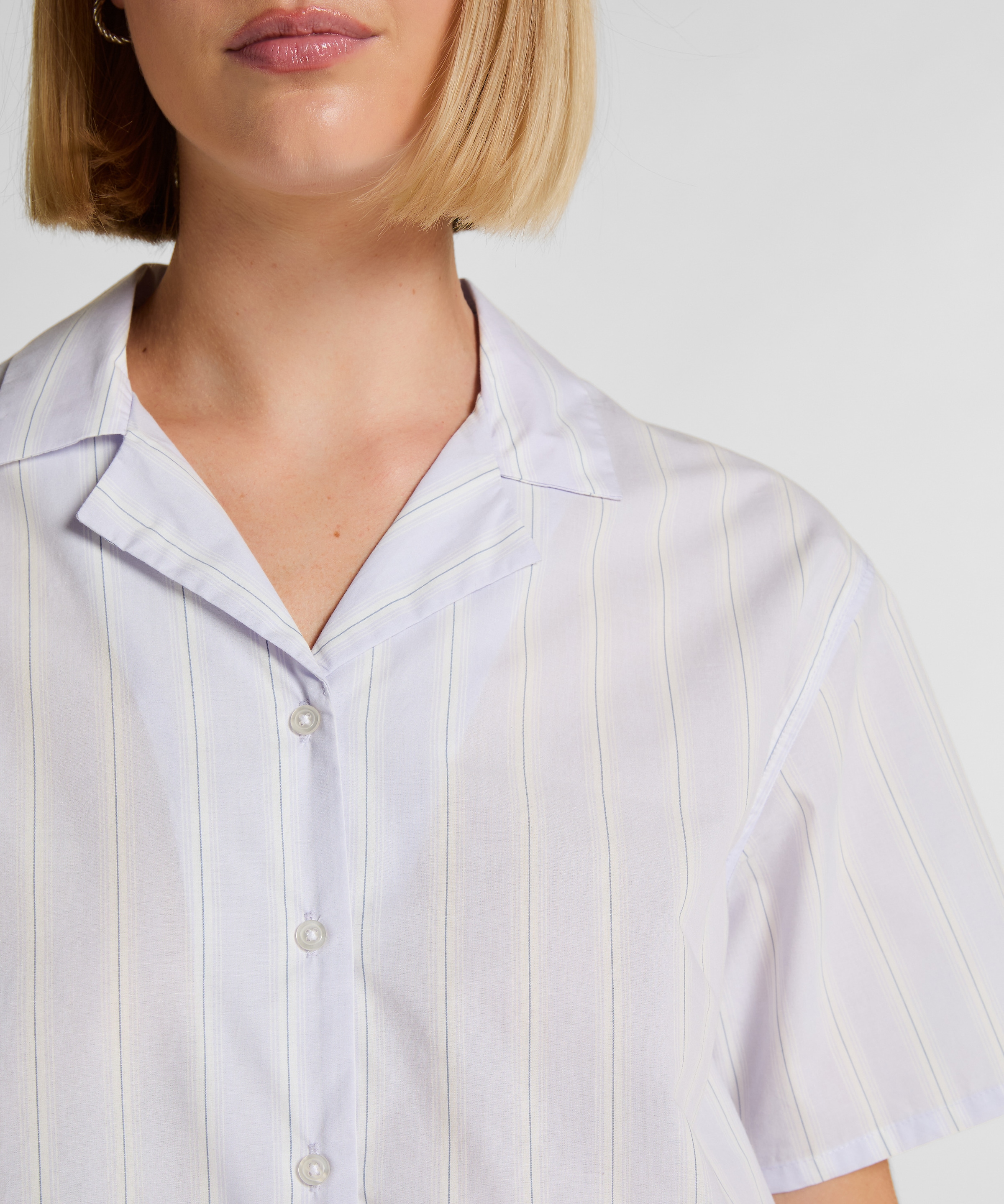 Hunkemöller Pyjama »Gestreiftes Baumwolljacke«