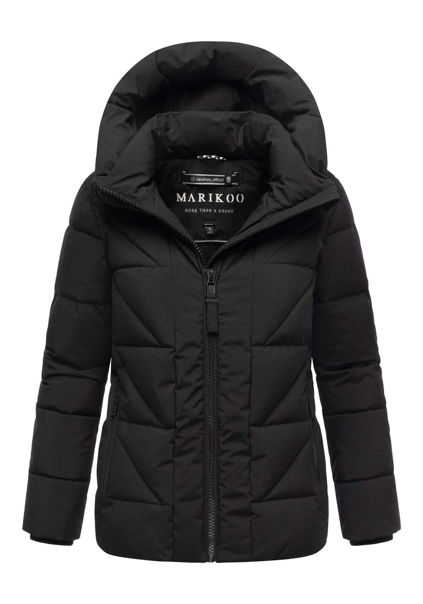 Marikoo Winterjacke »Kuschelnasee« mit extra hohem Kragen und warmem Fleecefutter