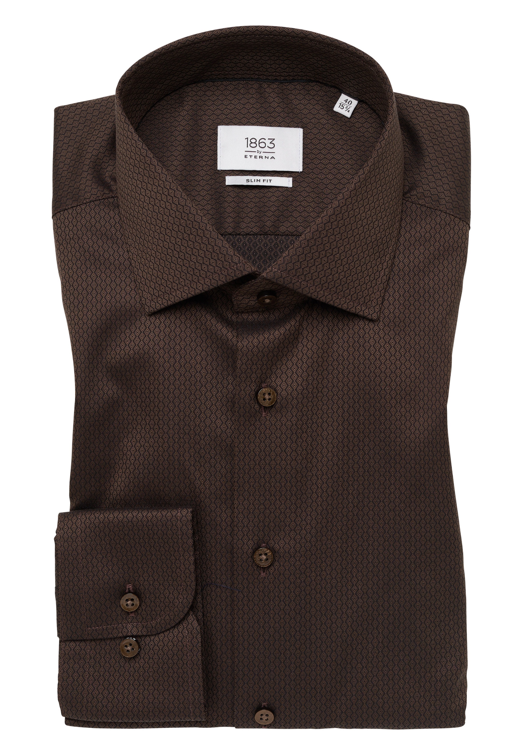 Eterna Langarmhemd »SLIM FIT«, NON IRON (bügelfrei)