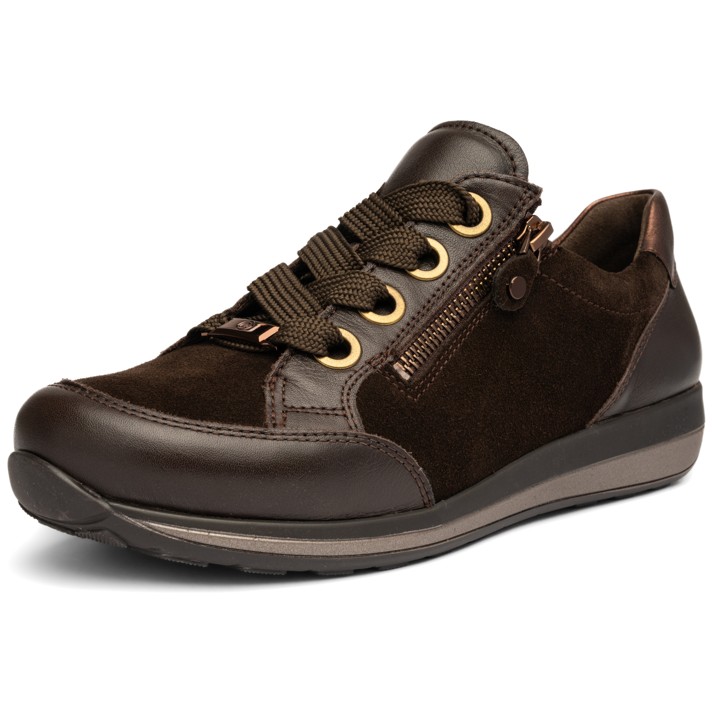 Ara Keilsneaker "OSAKA" Freizeitschuh, Halbschuh, Schnürschuh mit Außenreißverschluss, Weite H