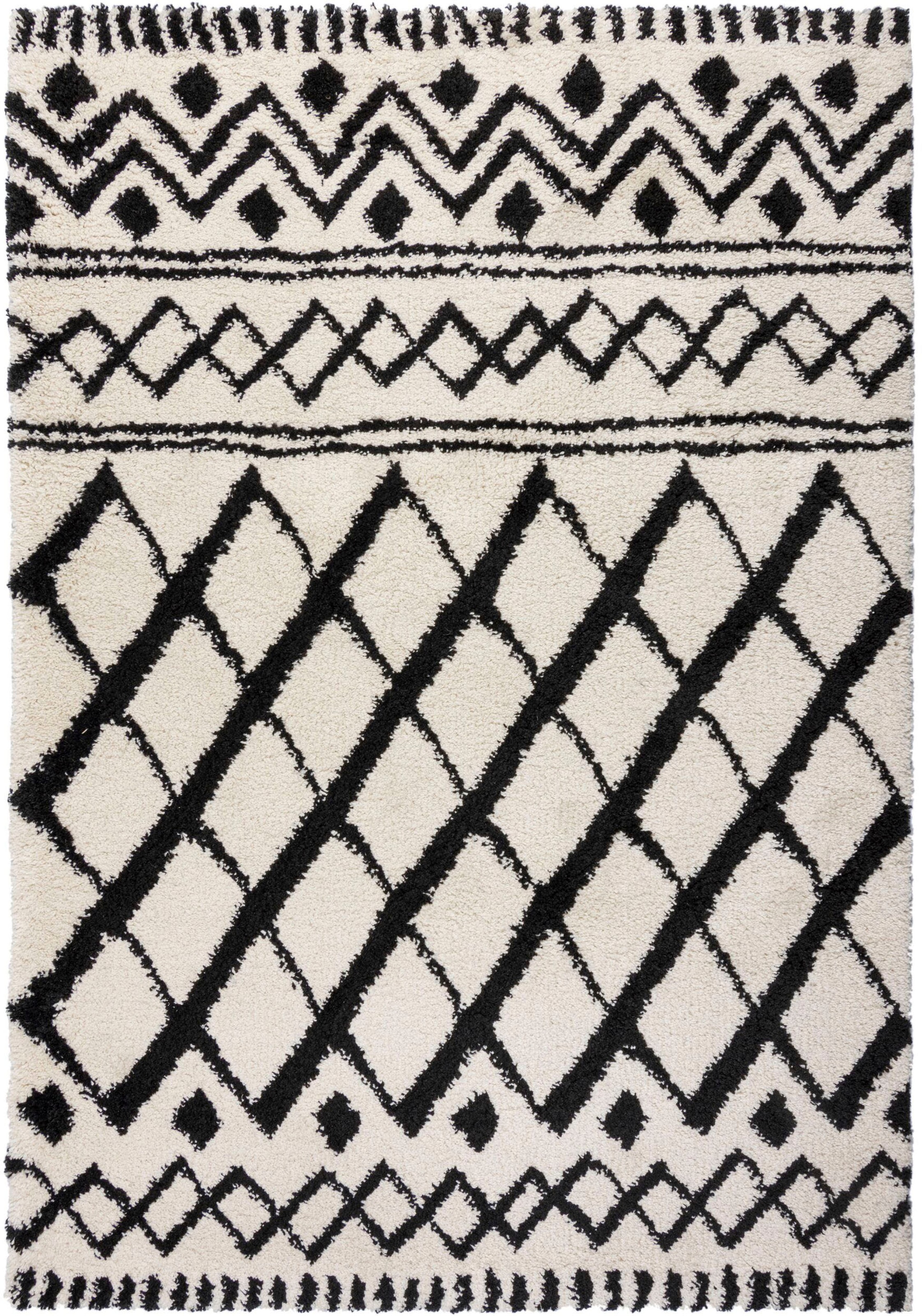 FLAIR RUGS Hochflor-Teppich "Souk Berber" rechteckig 30 mm Höhe Boho-Look, günstig online kaufen
