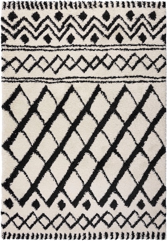 FLAIR RUGS Ilgo plauko kilimas »Souk Berber« rech...