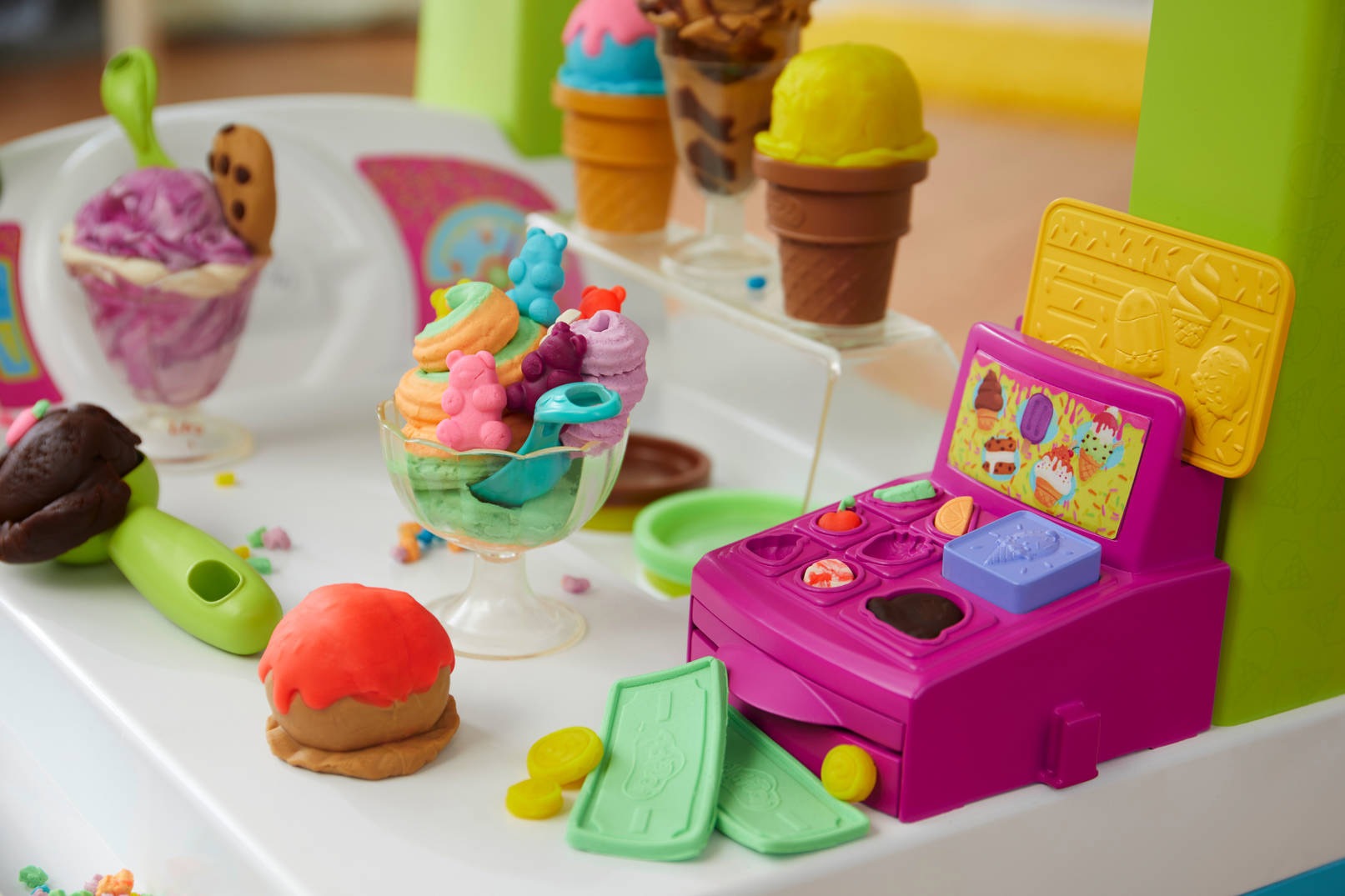 95 und Hasbro Soundeffekten cm, | ca. Großer Höhe Eiswagen«, Knete BAUR mit »Play-Doh Musik