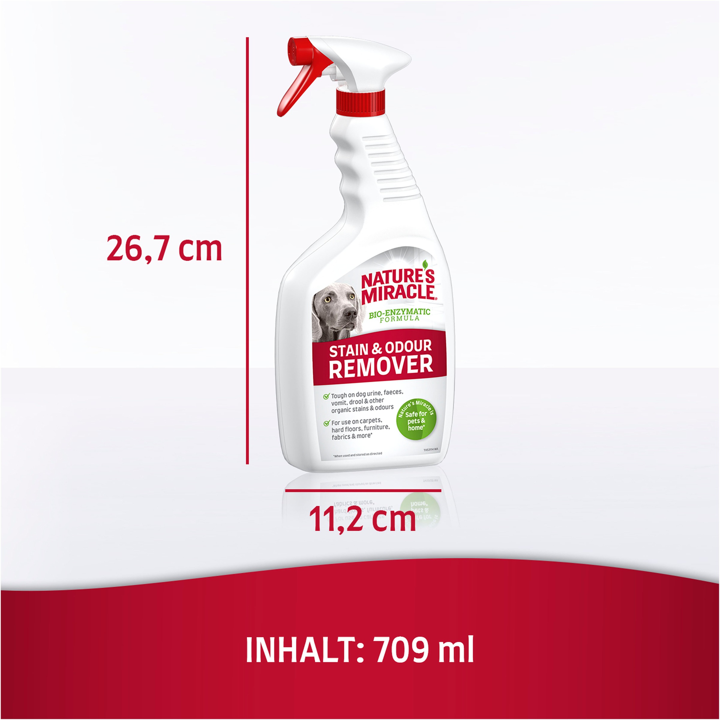 Nature's Miracle Fleckentferner »Dog Flecken- und Geruchsentferner«, 709 ml