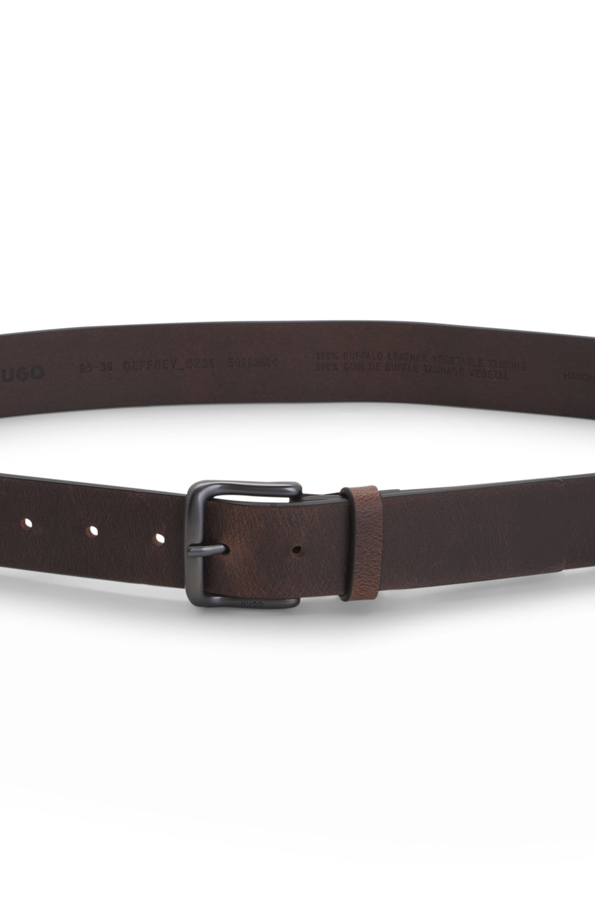 HUGO Ledergürtel »Geffrey Sz35« aus Büffelleder, MADE IN ITALY
