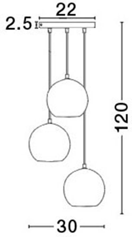Nova Luce Hängeleuchten »ADELINA« E27 1 Stk. Ohne Beleuchtung
