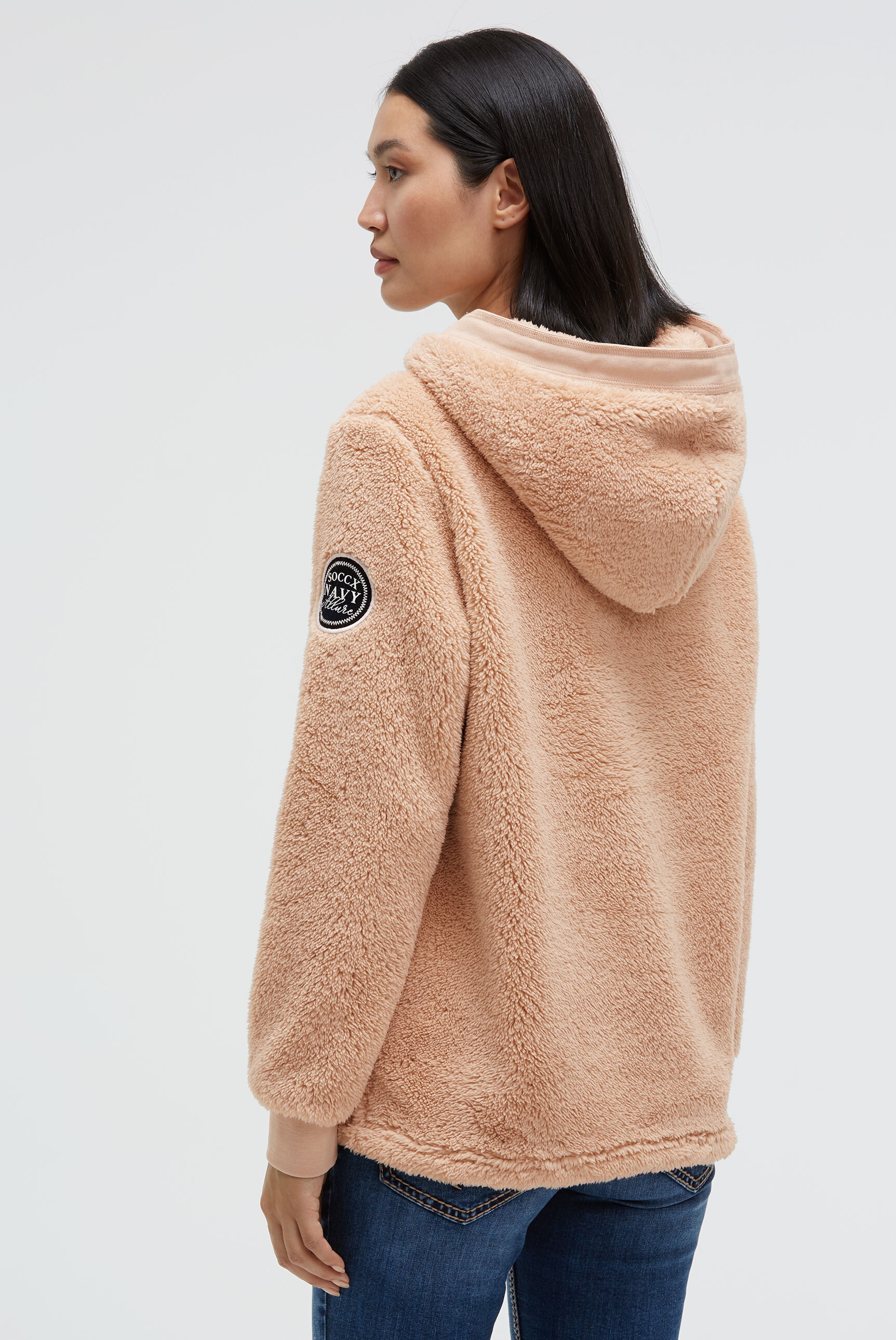 SOCCX Kapuzensweatshirt , mit Seitenschlitze
