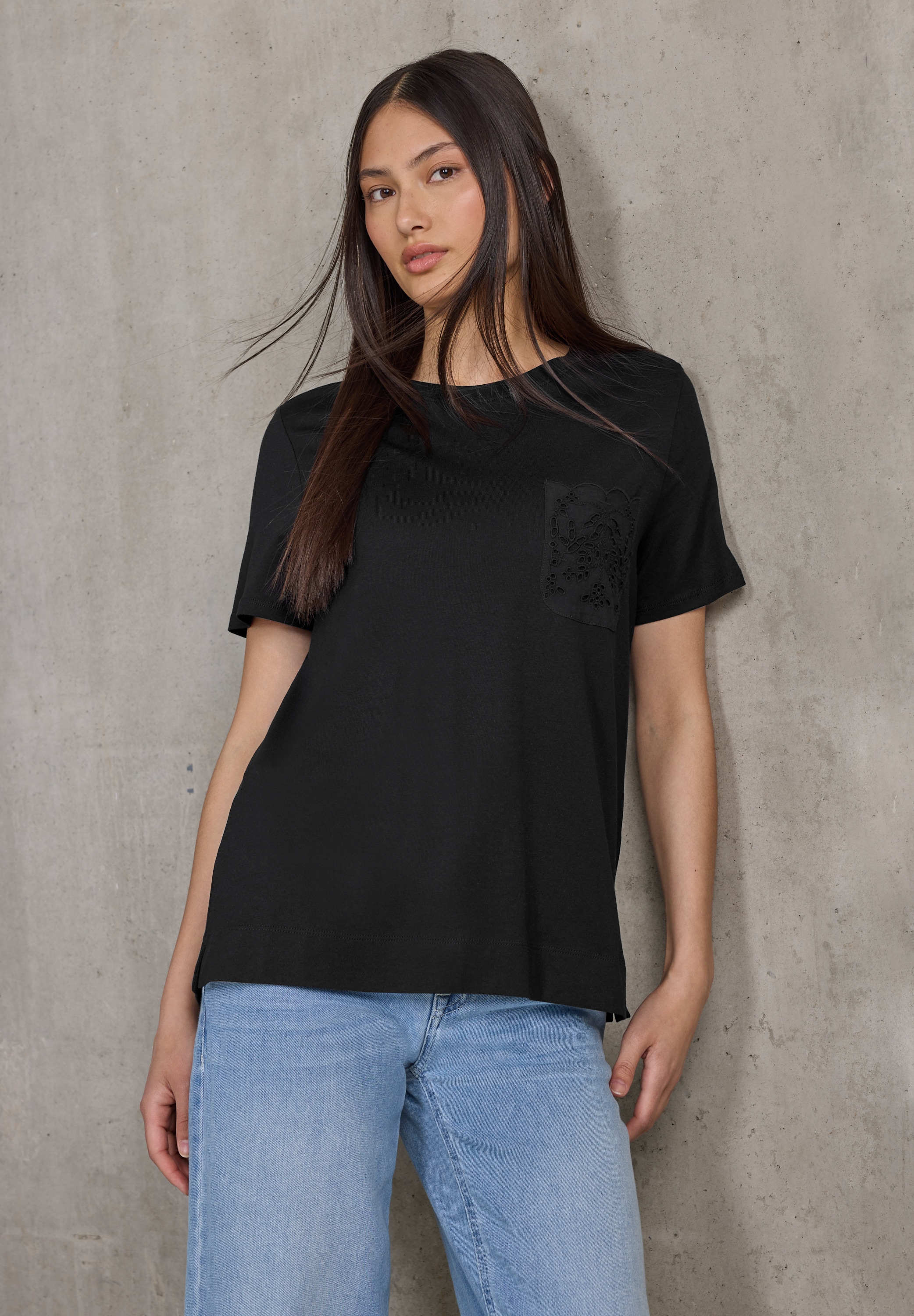 STREET ONE STUDIO T-Shirt im soften Baumwoll-Mix