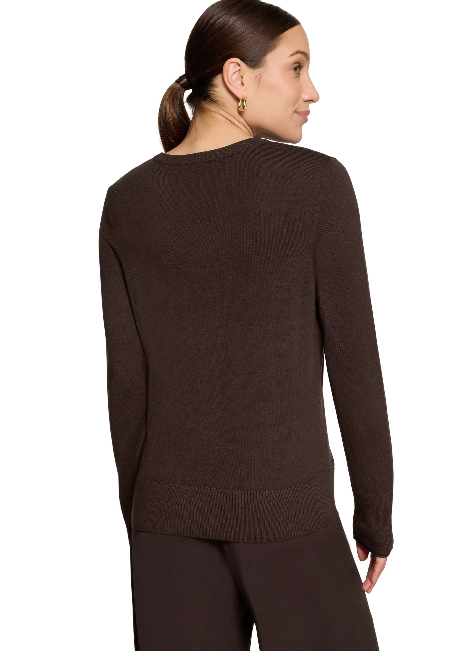 Zero Strickpullover »Damen mit Stehkragen« 1 Material