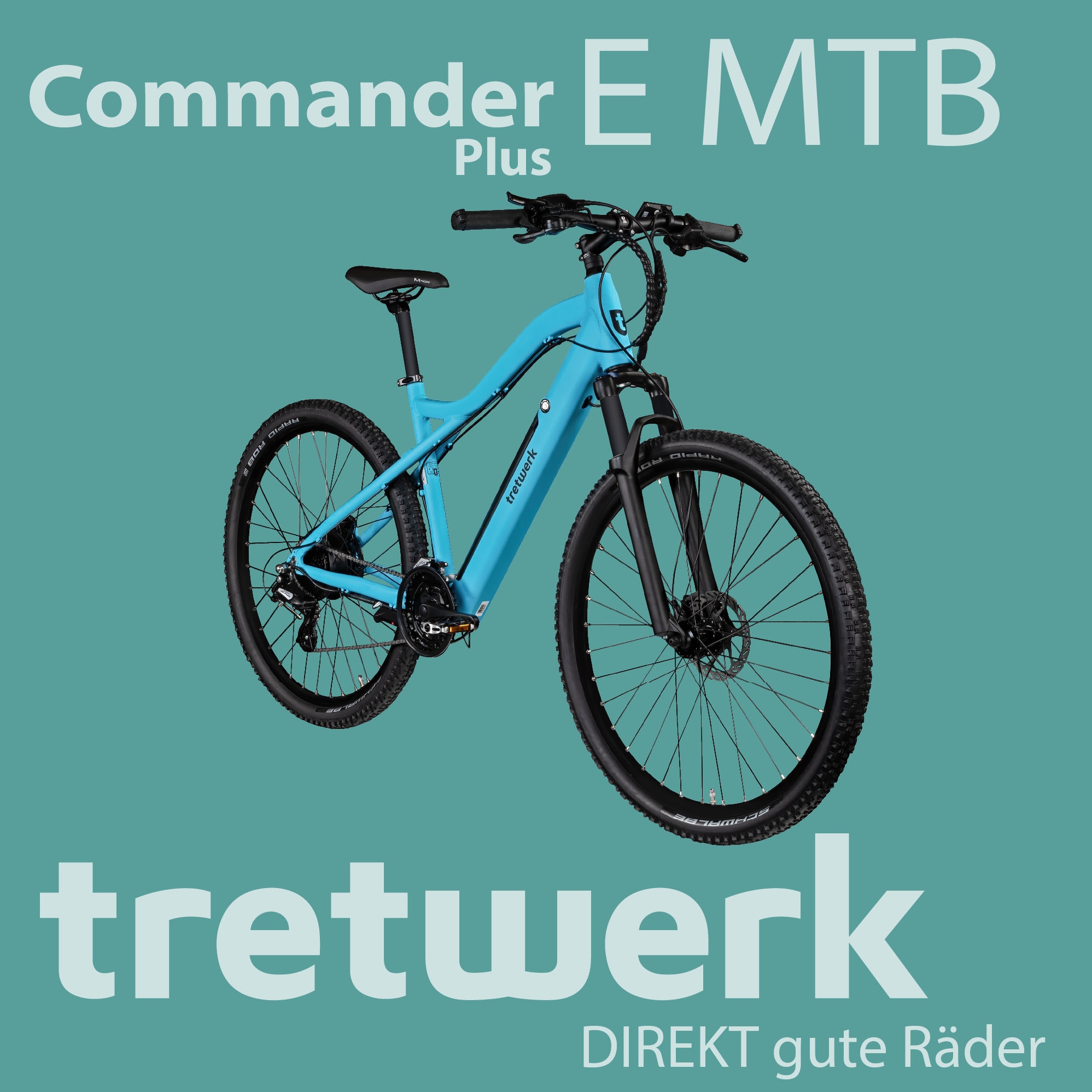 Tretwerk E-Bike »Commander Plus«, 24 Gang, Shimano, Altus M310, Heckmotor 250 W