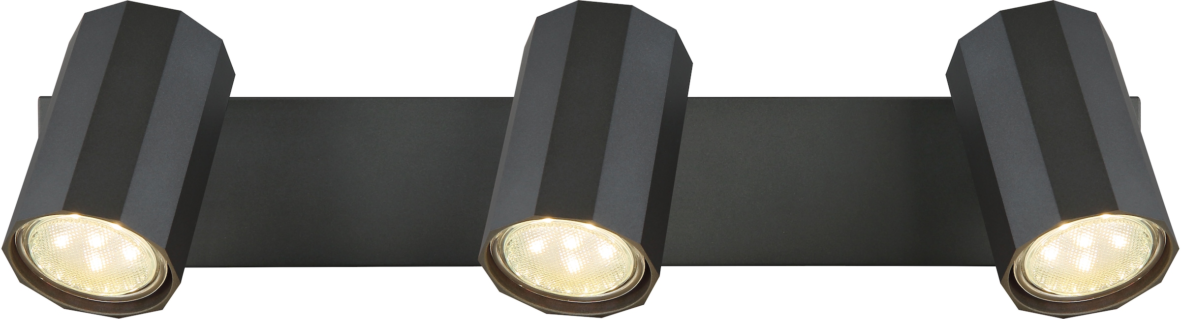 GLOBO LIGHTING Deckenstrahler »JAMES«, Leuchtmittel GU10 | ohne Leuchtmittel, Deckenspot/grau/Wohnzimmer/Flur/Schlafzimmer
