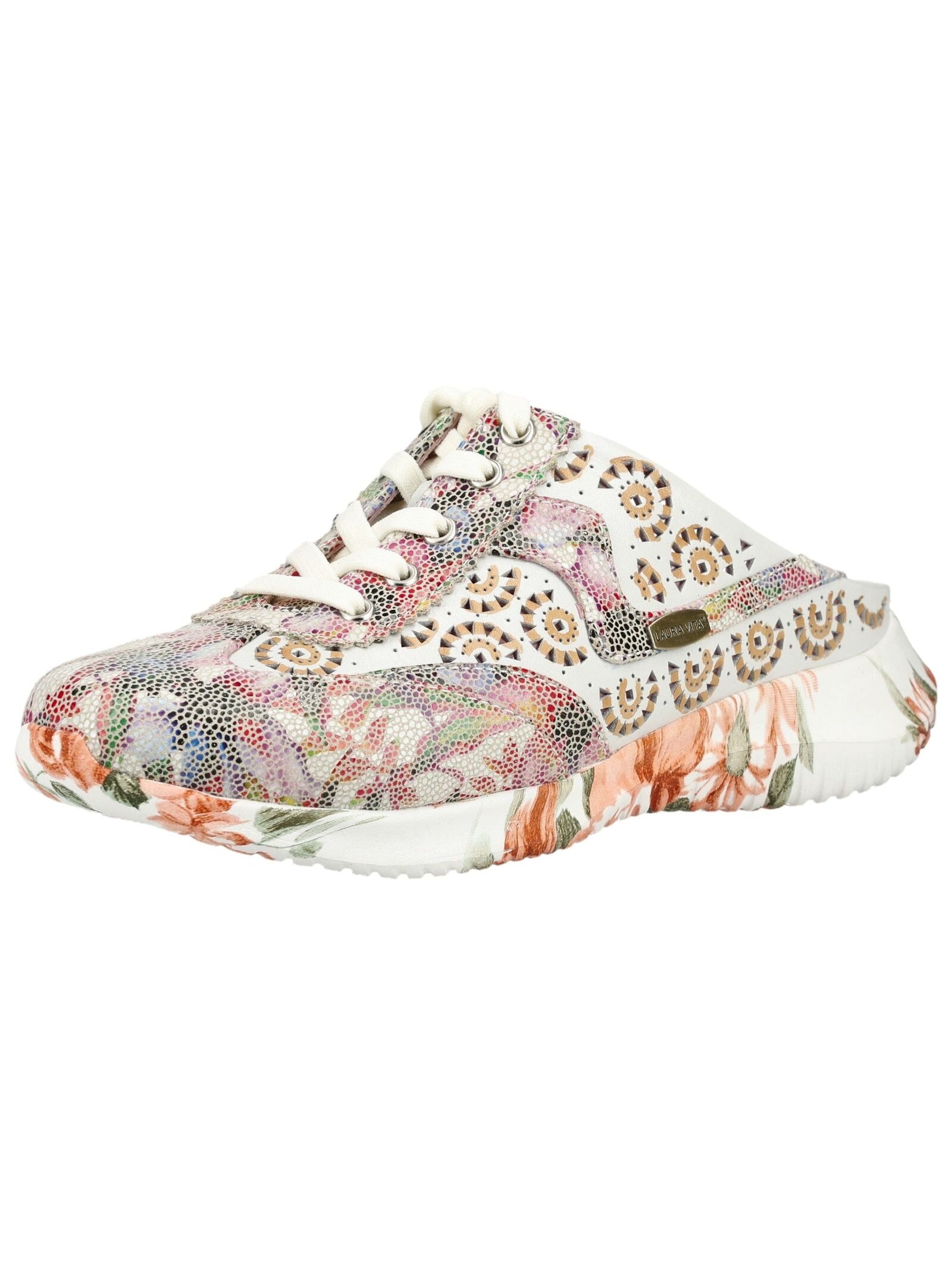 LAURA VITA Pantolette "LAURA VITA Pantoletten Leder/Textil" günstig online kaufen