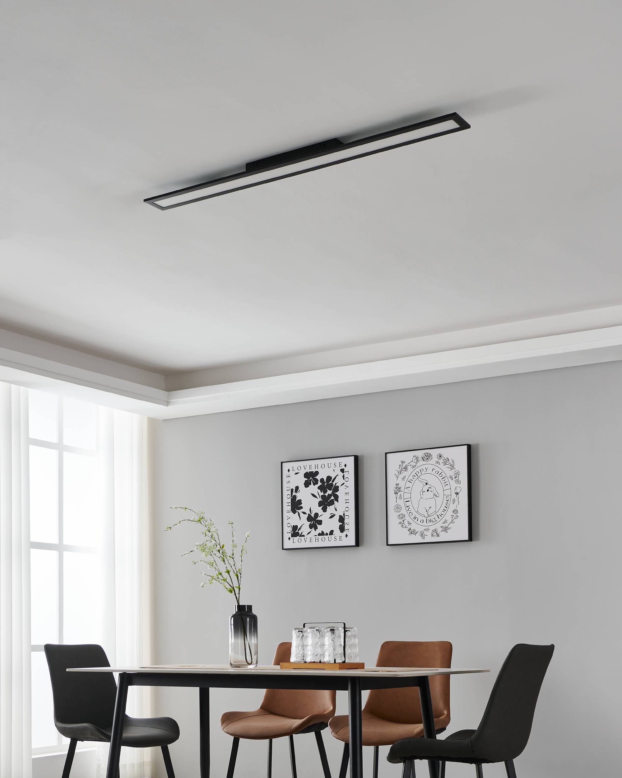EGLO Deckenleuchte »SALOBRENA-Z« in schwarz aus Alu, Stahl / inkl. LED fest integriert - 33,5 Watt
