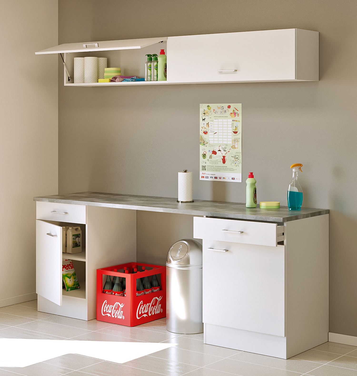 Flex-Well Mehrzweckschrank-Set "LUCCA, 5-teilig, Hauswirtschaftsraum, Hobby günstig online kaufen