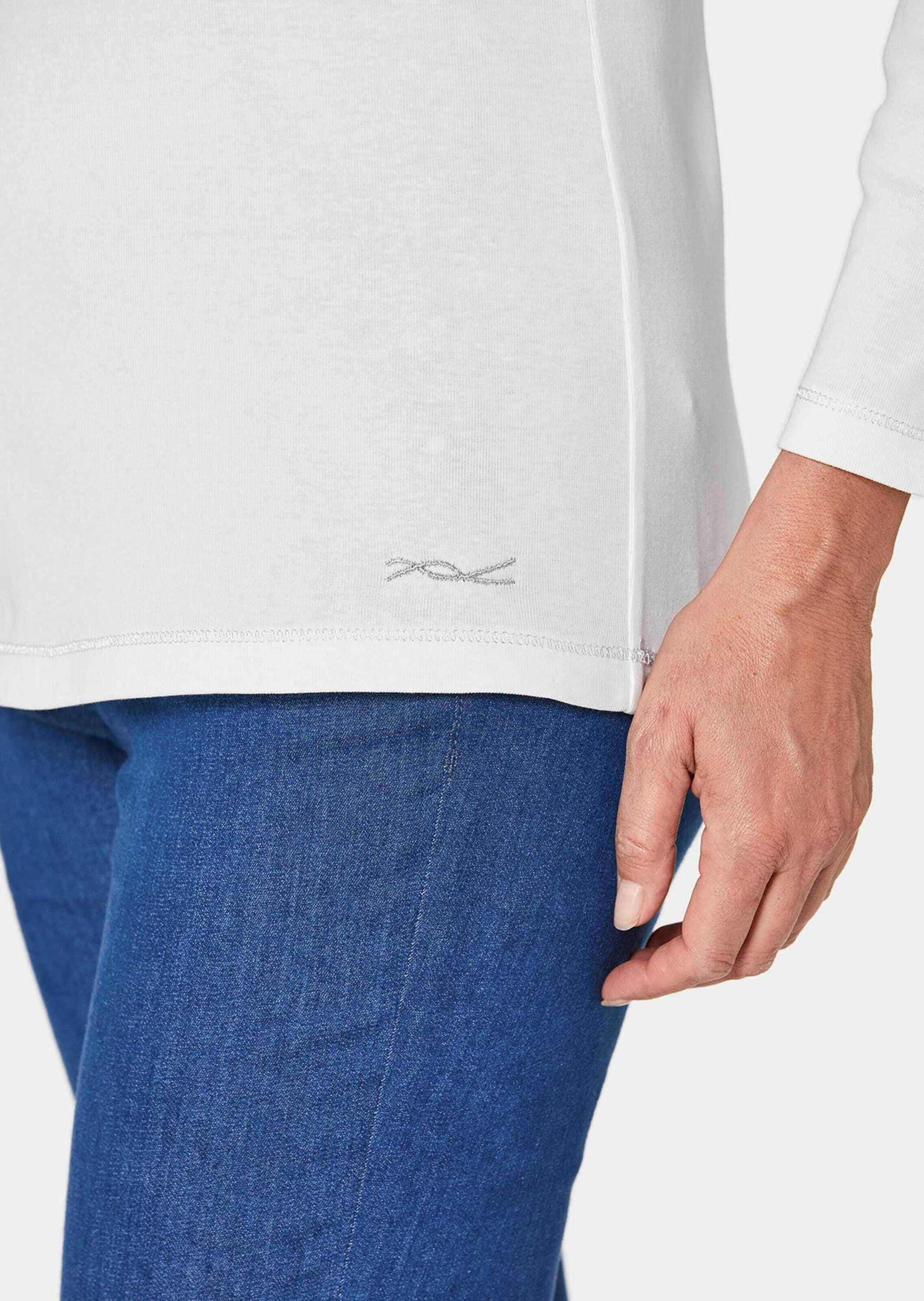 GOLDNER Kurzarmshirt »Shirt Basic T-Shirt aus reiner Baumwolle«