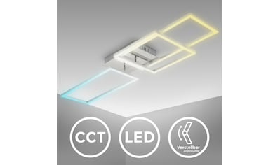 LED Deckenleuchte mit Fernbedienung in gebürsteter Alu-Optik, LED-Platine 40 Watt,...