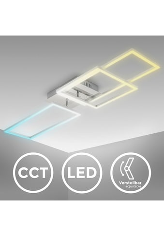 LED Deckenleuchte mit Fernbedienung in gebürsteter Alu-Optik, LED-Platine 40 Watt,...