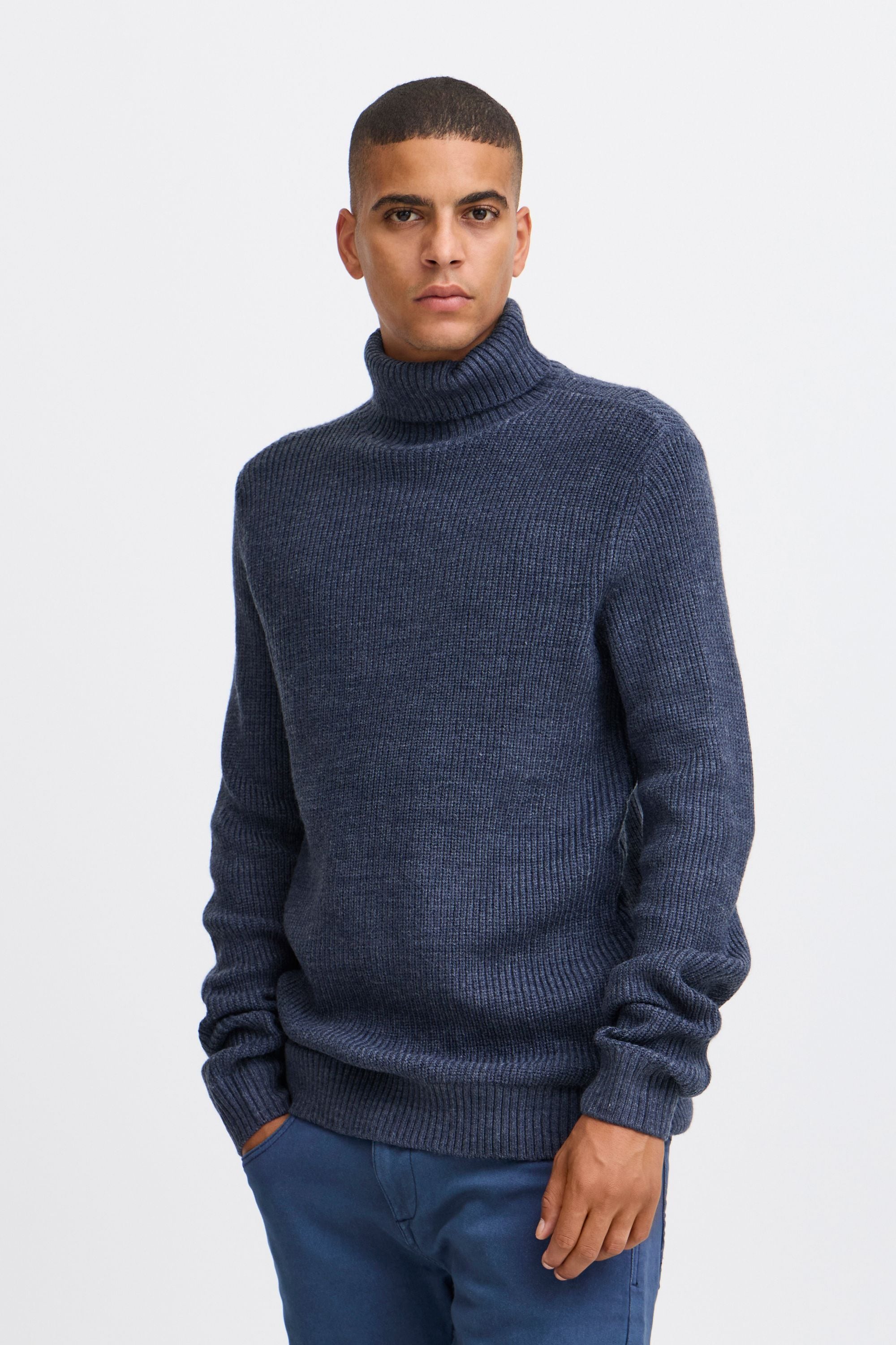 Blend Strickpullover "BHPullover" Klassischer Grobstrickpullover mit Rollkr günstig online kaufen