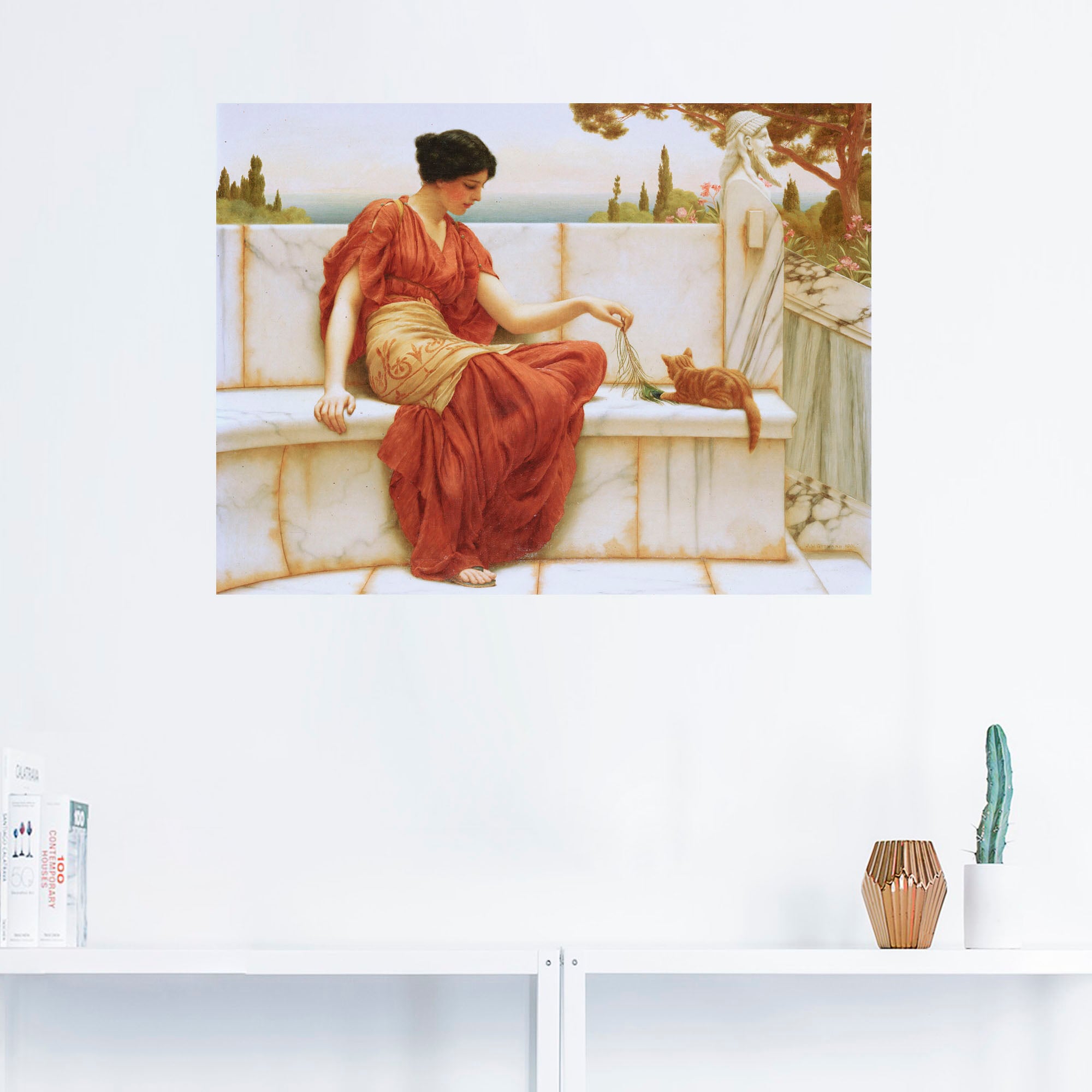 Artland Leinwandbild »Der Liebling. 1901«, Frau, (1 St.), auf Keilrahmen gespannt
