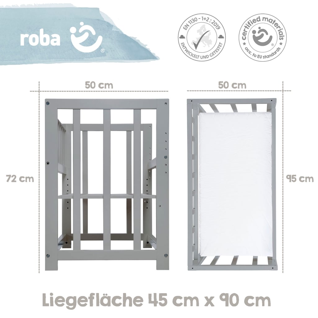 roba® Stubenbett »4 in 1, Sternenzauber, taupe«