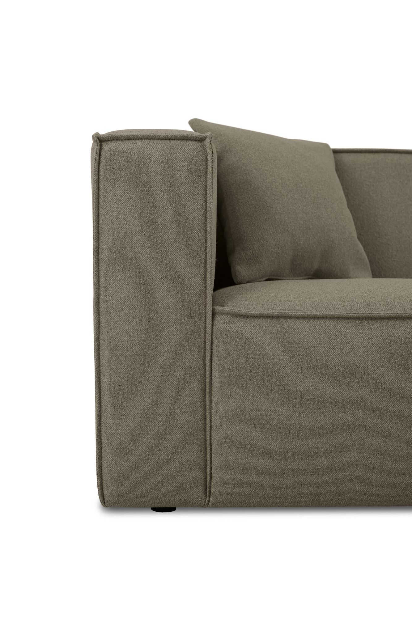OTTO home Ecksofa »Tammie« Breite 312 cm, Webstoff fein, bodentief, mit Wellenunterfederung