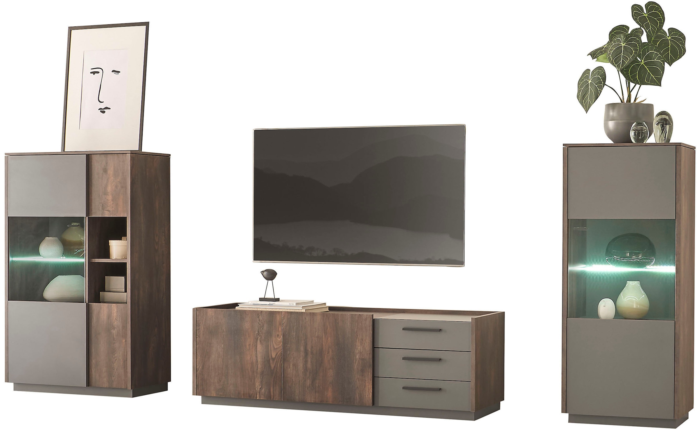 INOSIGN Schrank-Set »LARGO«, (Set, 3 St.), mit Soft-Close-Funktion