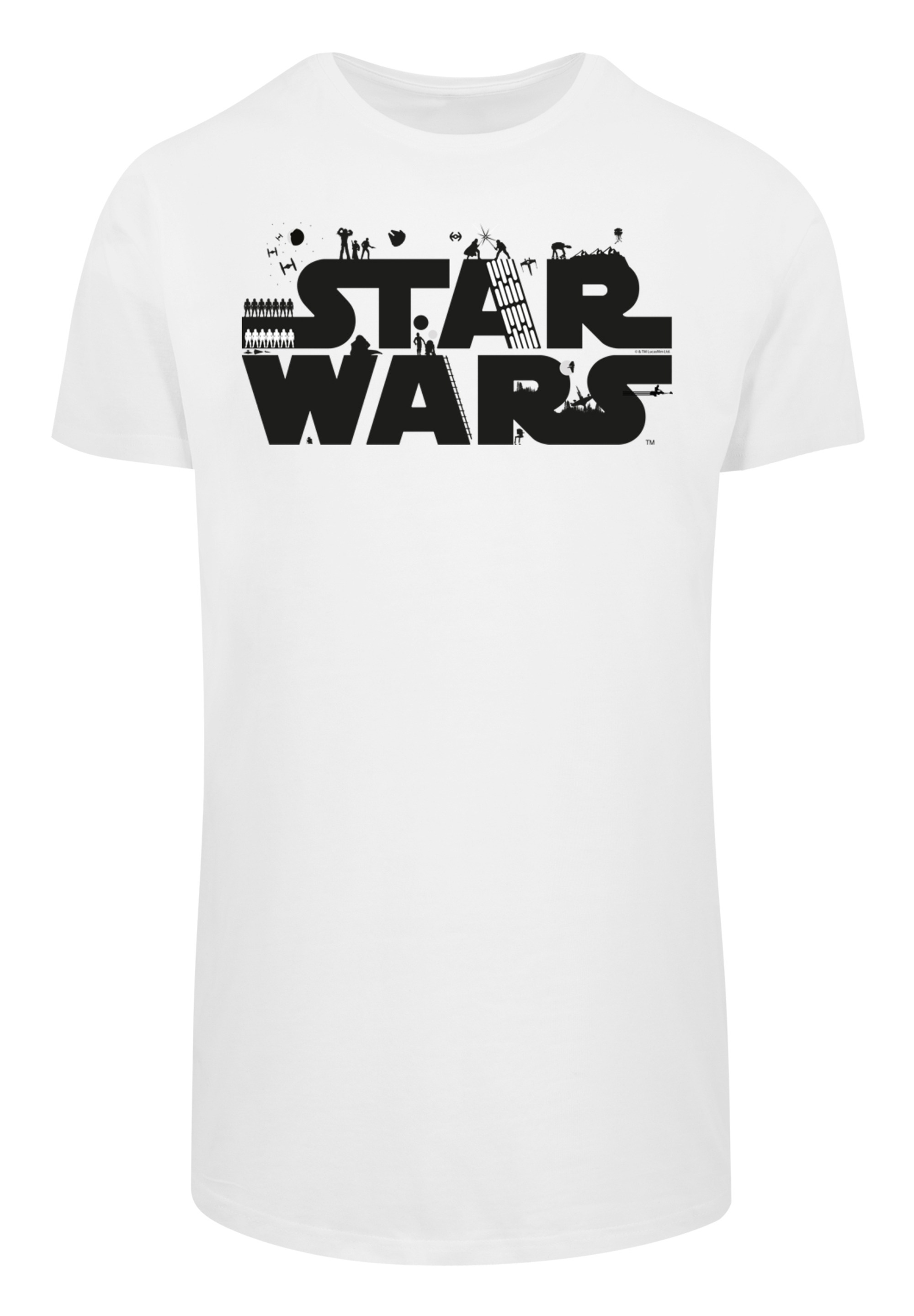 F4NT4STIC T-Shirt »Star Wars Minimalist Logo«, Herren,Premium Merch,Lang,Longshirt,Bedruckt