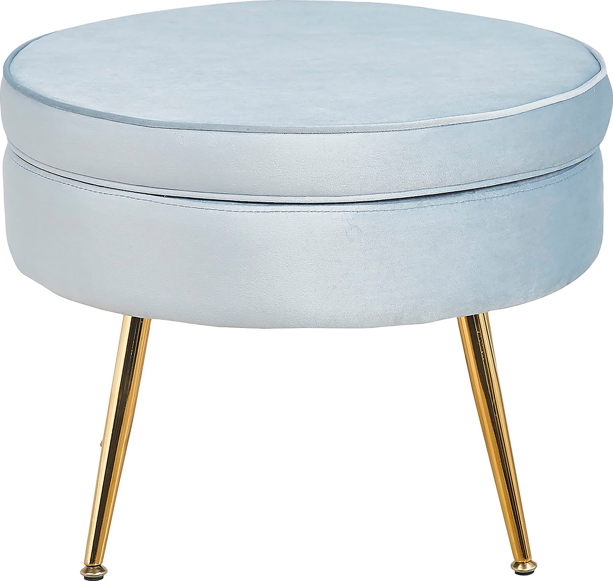 SalesFever Polsterhocker »Clam«, mit hohem Sitzkissen