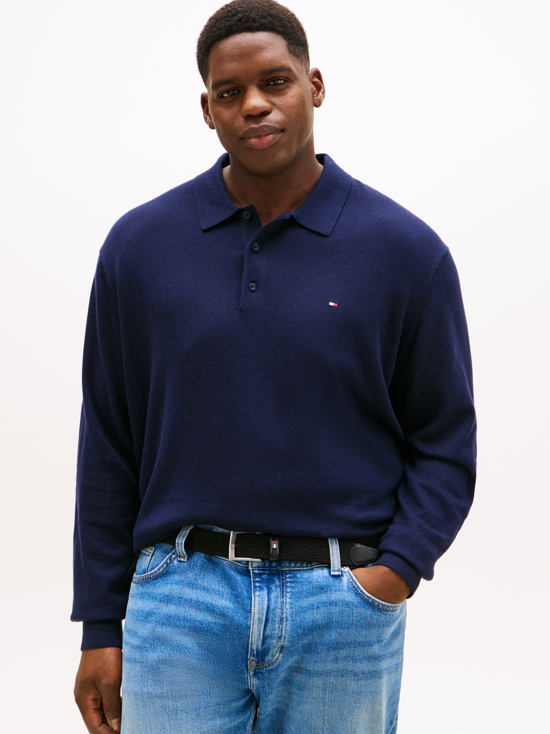 Tommy Hilfiger Big & Tall "BT-PIMA ORG CTN CASH" Große Größen, regular fit, Polokragen