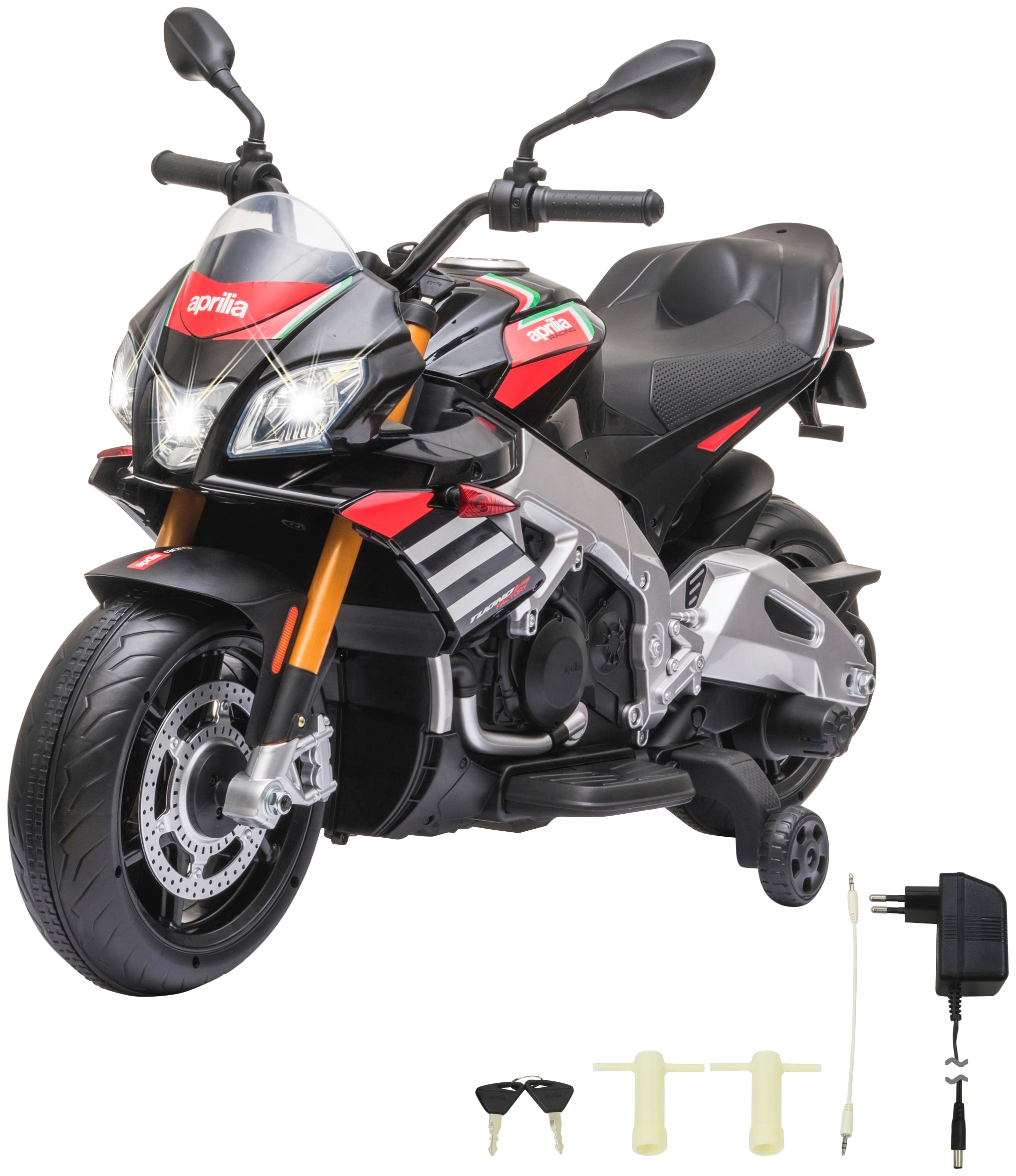 Elektro-Kindermotorrad »Ride-on Aprilia Tuono V4 1100RR«, ab 3 Jahren, bis 25 kg