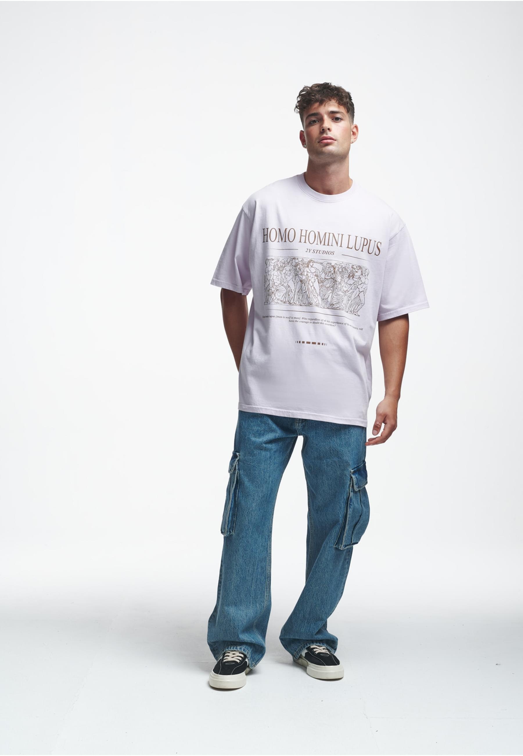 2Y Studios T-Shirt »2Y Studios Herren 2Y Homini Oversize Tee«, (1 tlg.)