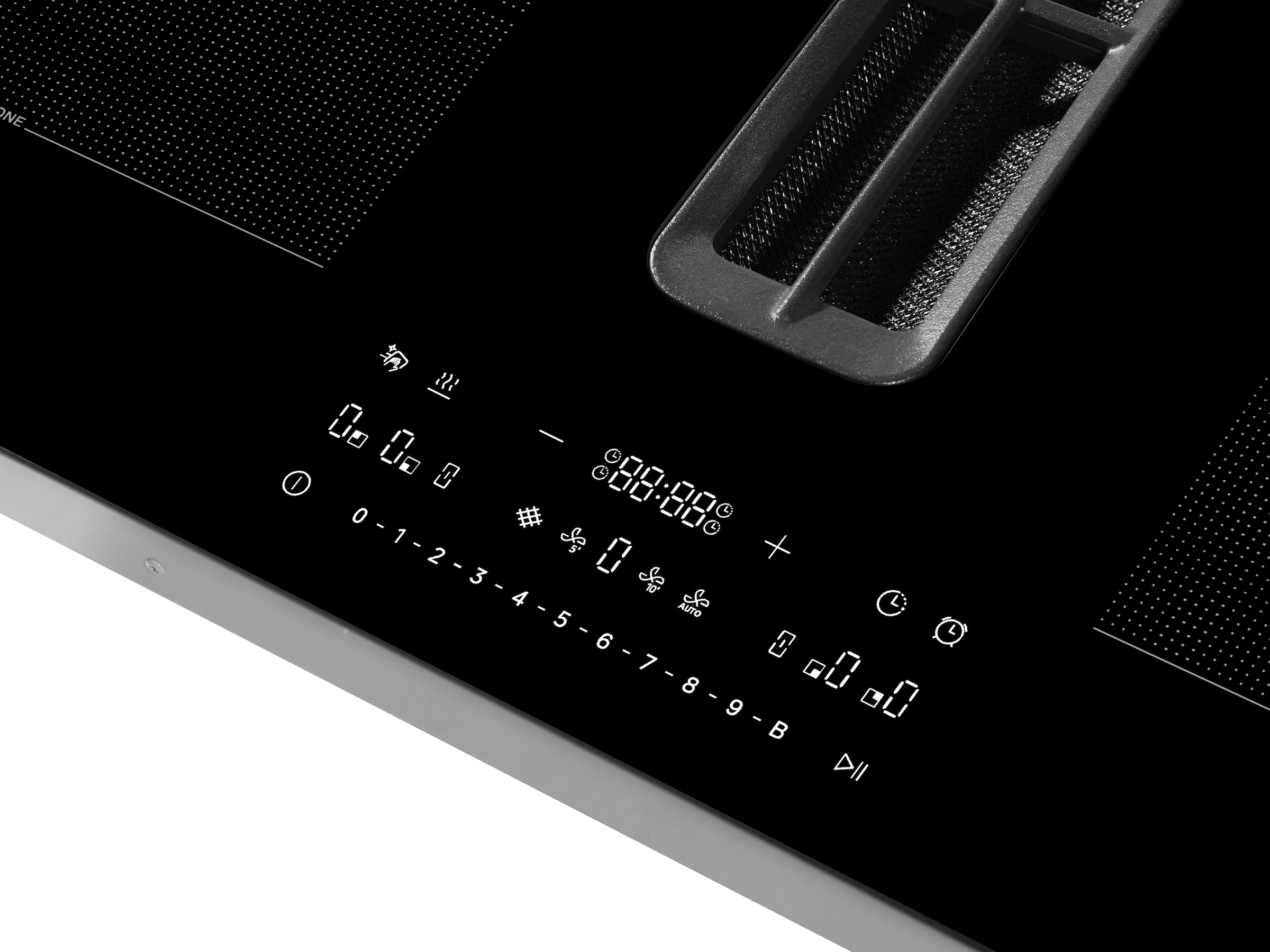 Hanseatic Kochfeld mit Dunstabzug »HDI4B9074SBMB« Platziere dein Kochgeschirr flexibel mit matter Oberfläche