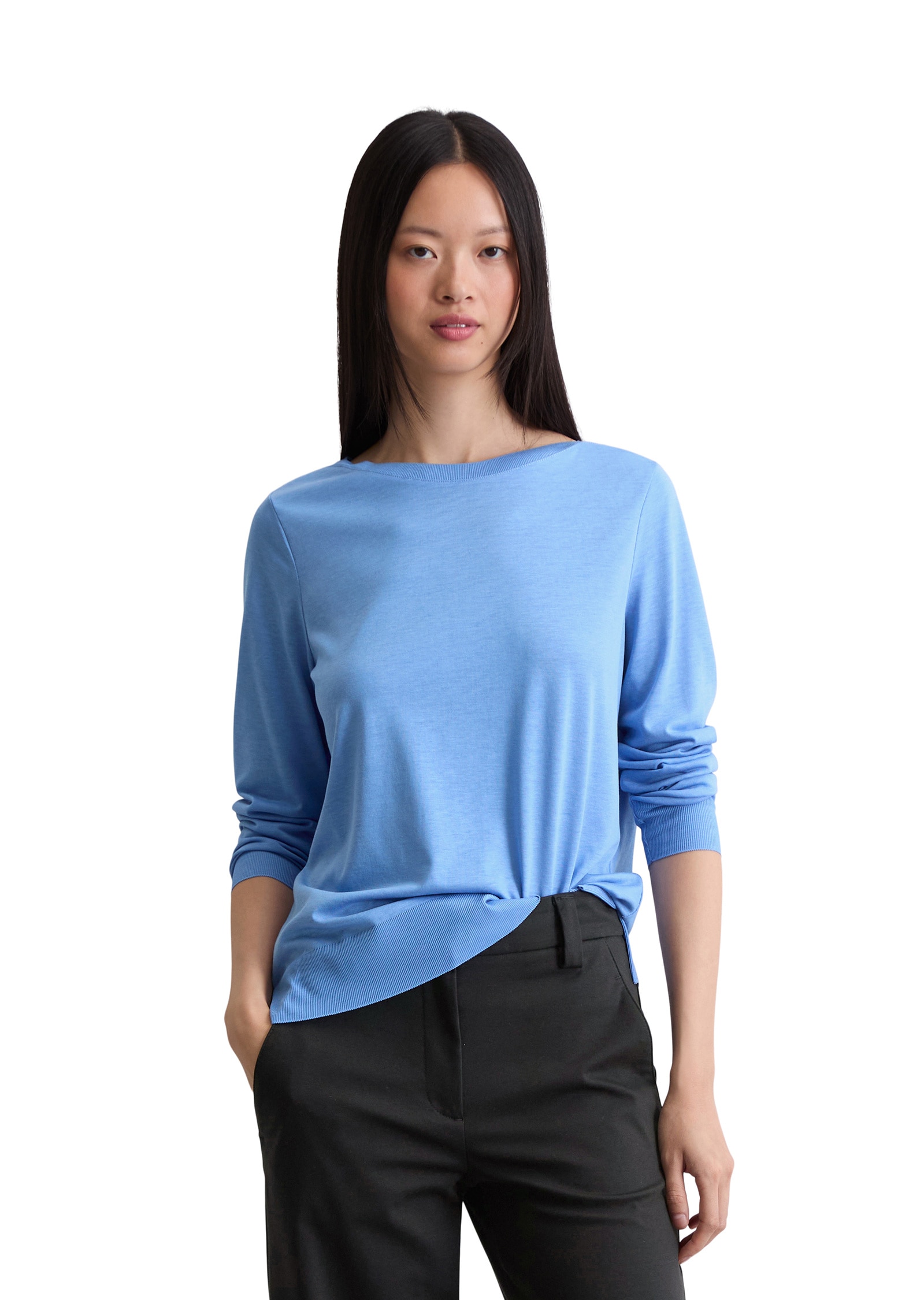 Marc OPolo Langarmshirt "aus TENCEL™ Lyocell-Baumwolle-Mix" günstig online kaufen