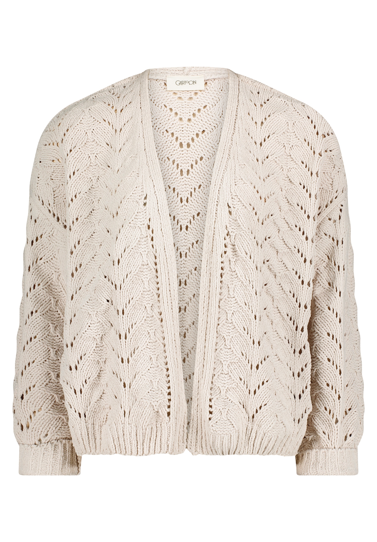 Cartoon Strickjacke »Cartoon Strick-Cardigan mit Rippbündchen«, Ajourmuster