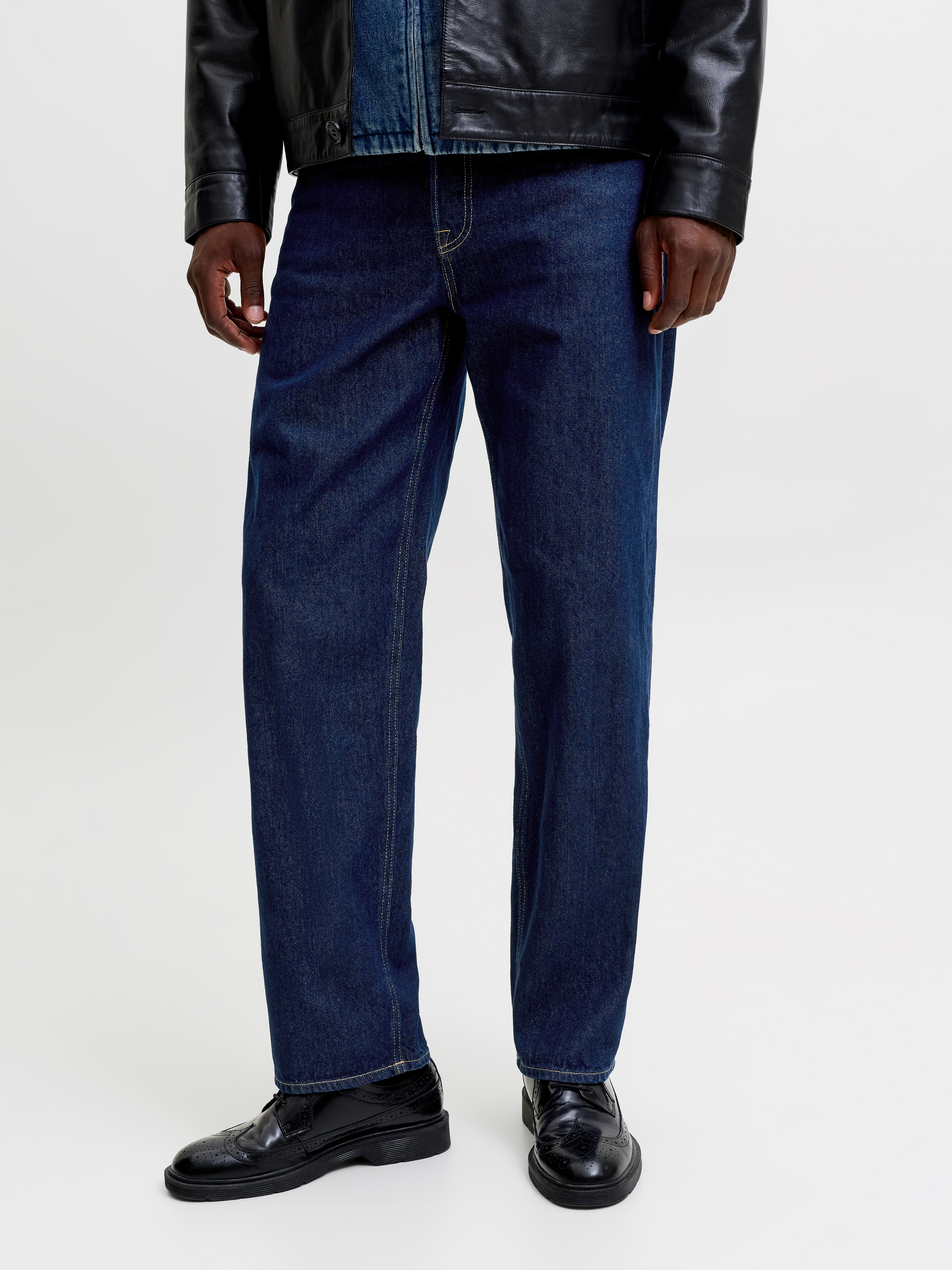 Jack & Jones Relax-fit-Jeans "JJIEDDIE mit hoher Taille und lockerer Passform" Baumwolle, relaxed fit