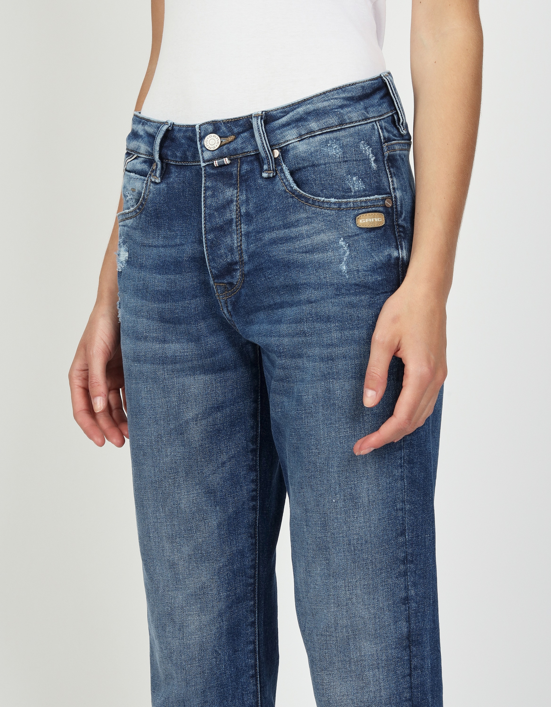 GANG 94THELMA Straight Jeans Worn Black 27 2