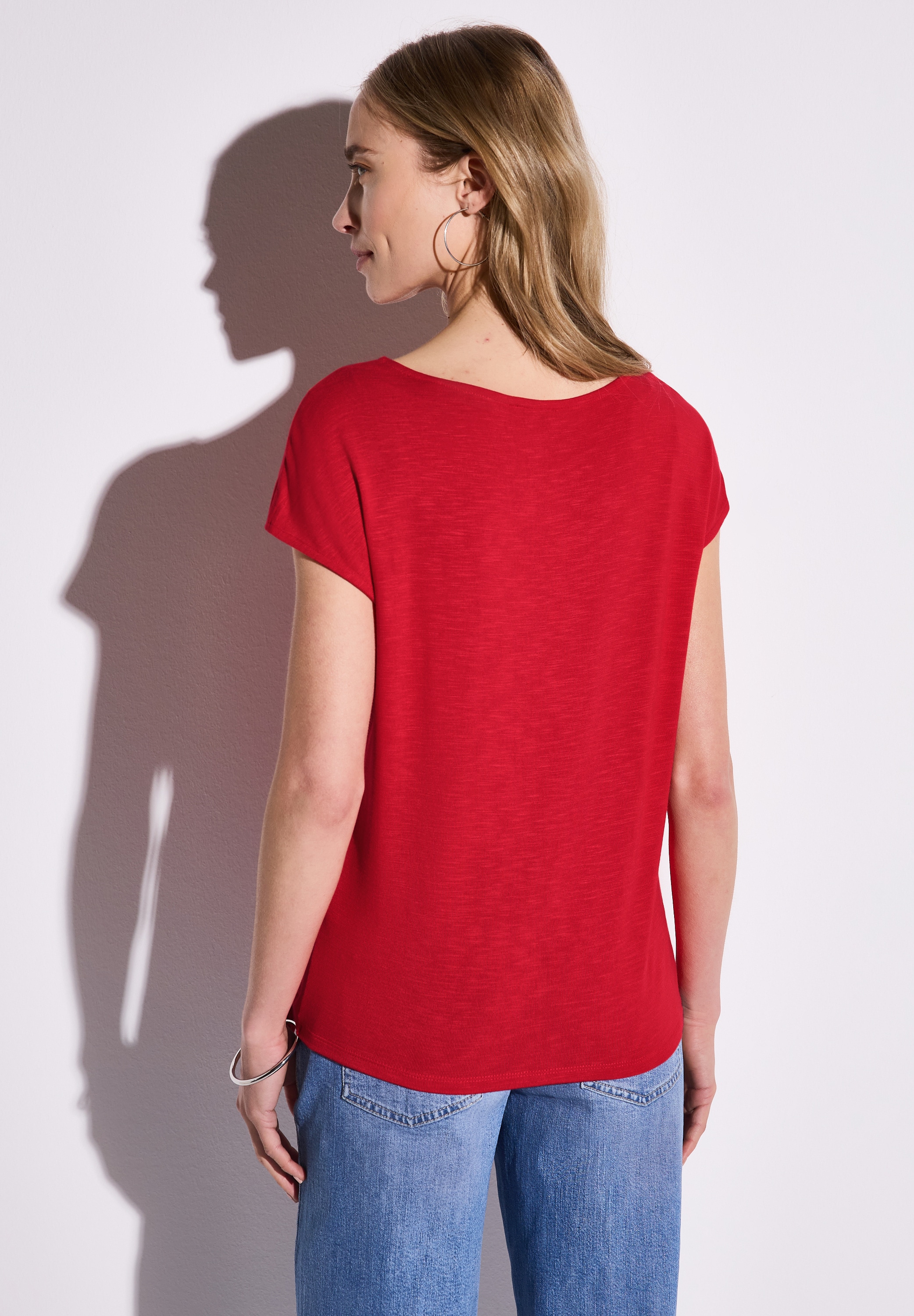 STREET ONE T-Shirt, aus strecthigem Viskosematerial