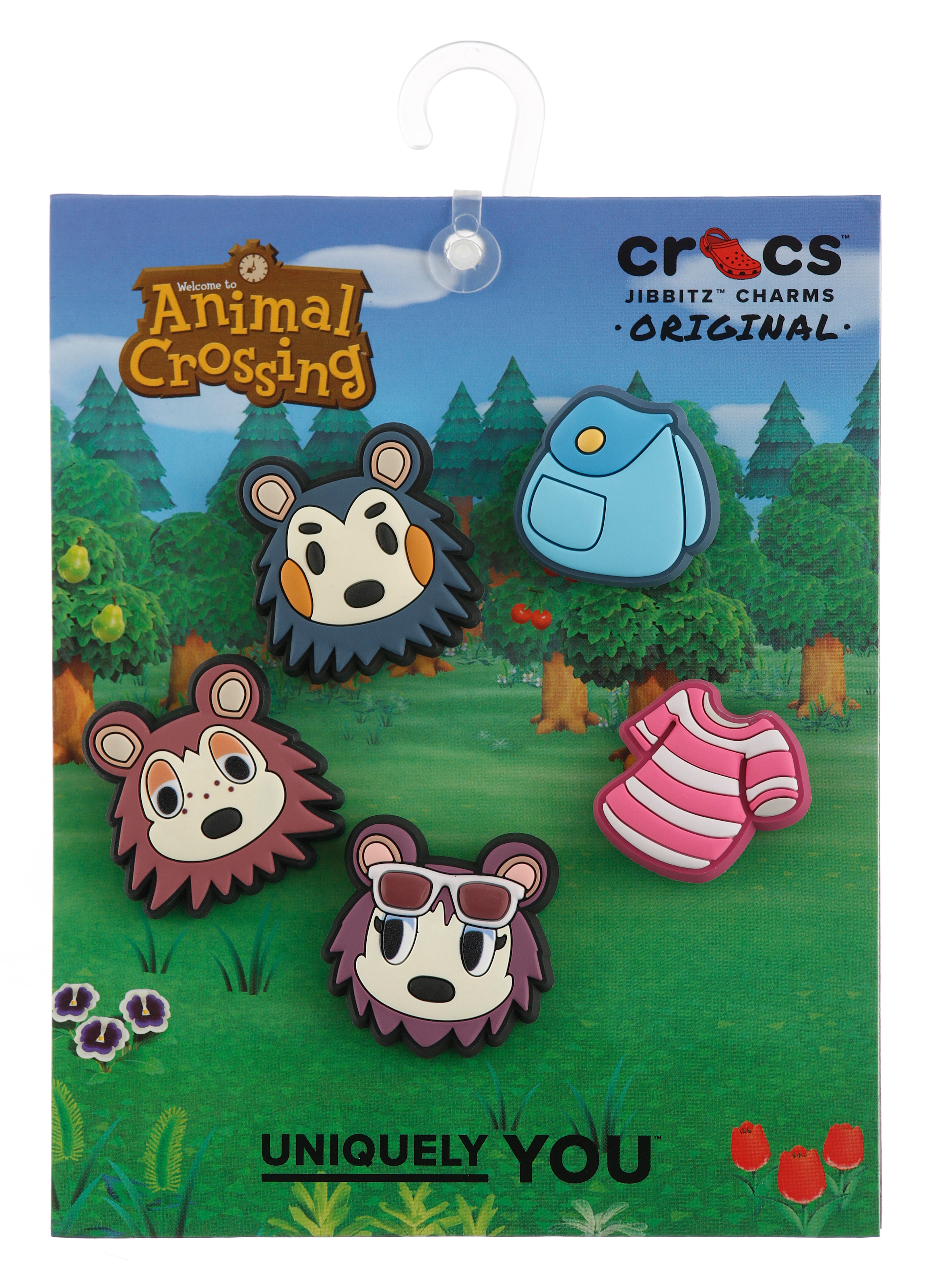 Crocs Schuhanstecker »Jibbitz™ Animal Crossing« Set, Kein Spielzeug. Nicht für Kinder unter 3 Jahren geeignet, 5 Stk. tlg. Anstecker mit Animal Crossing Motiven