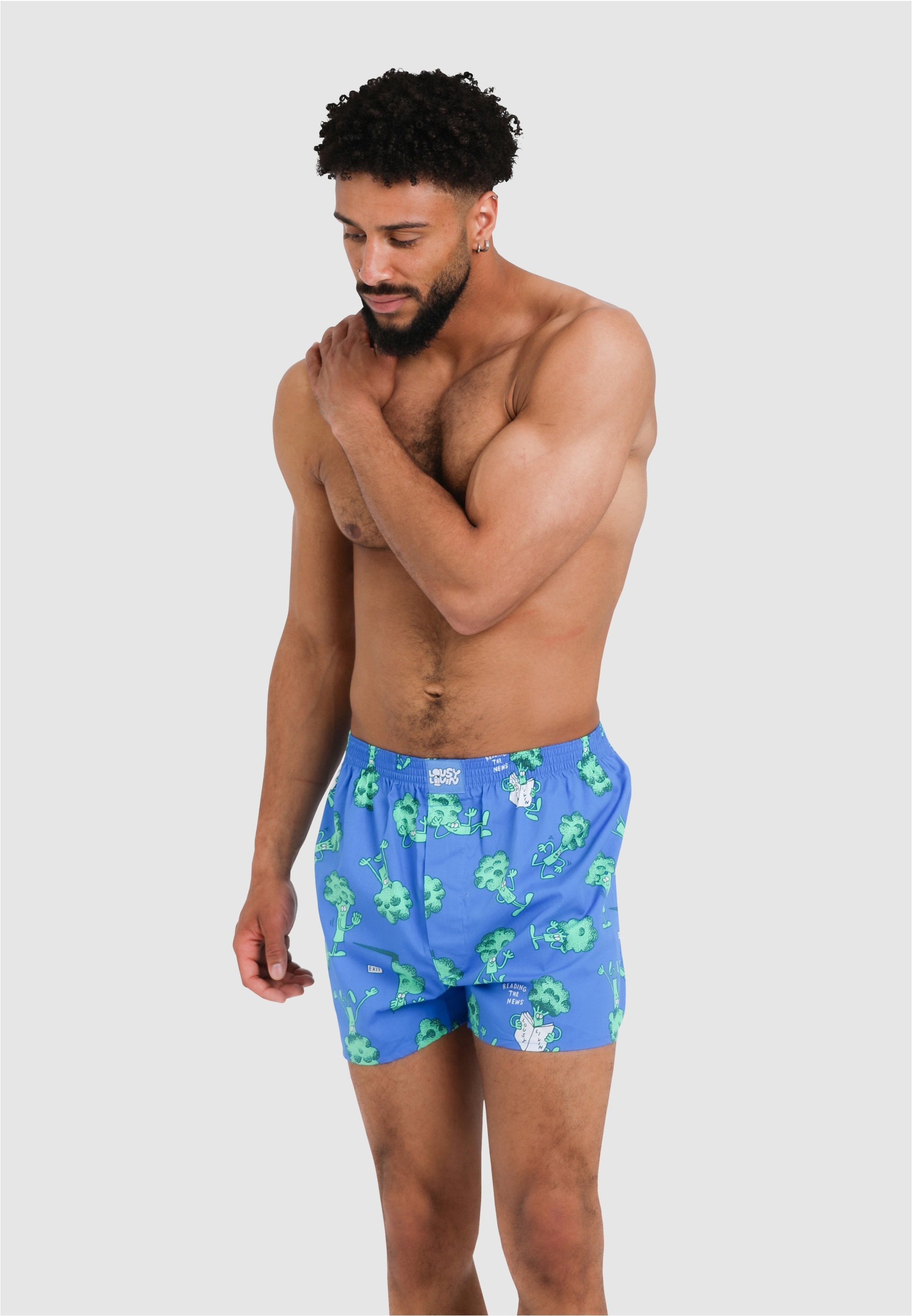 Lousy Livin Boxershorts »Weedy & Broccoli«, mit buntem Design