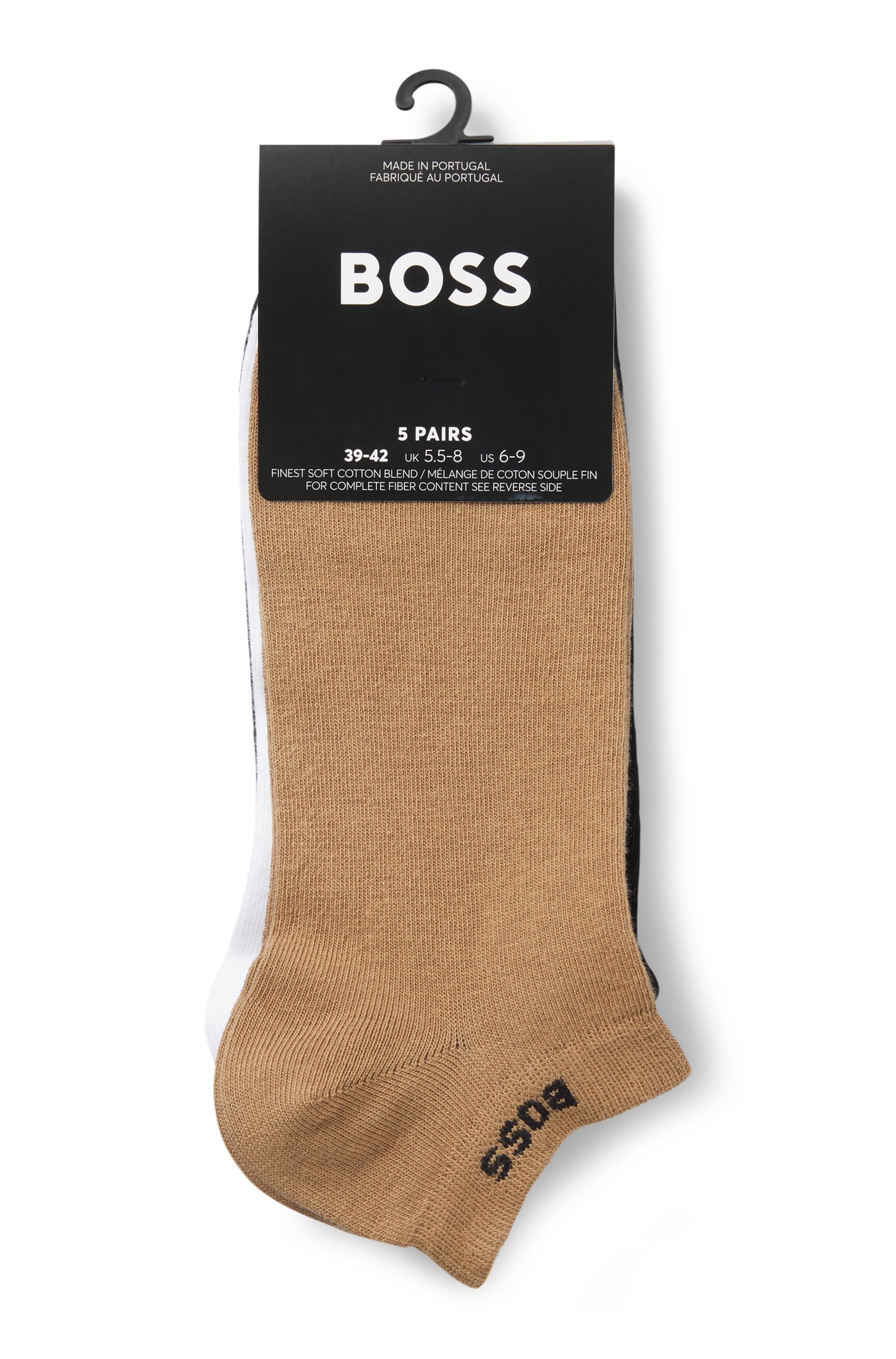 BOSS Sneakersocken "5P AS Uni CC" Packung, 5 Stk. tlg. mit BOSS Label günstig online kaufen