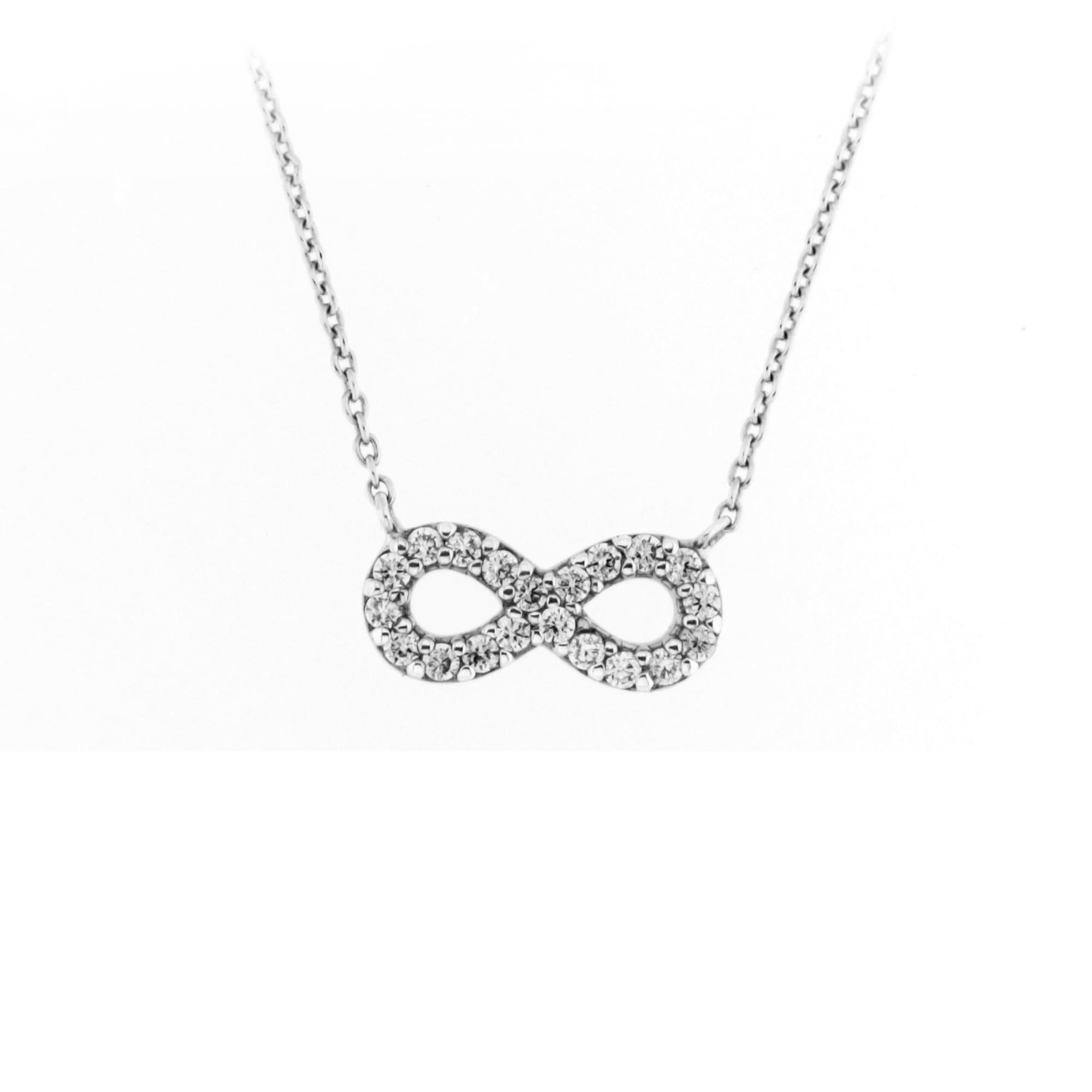 Collier »Infinity-Symbol mit weißen Zirkonia, Silber 925«