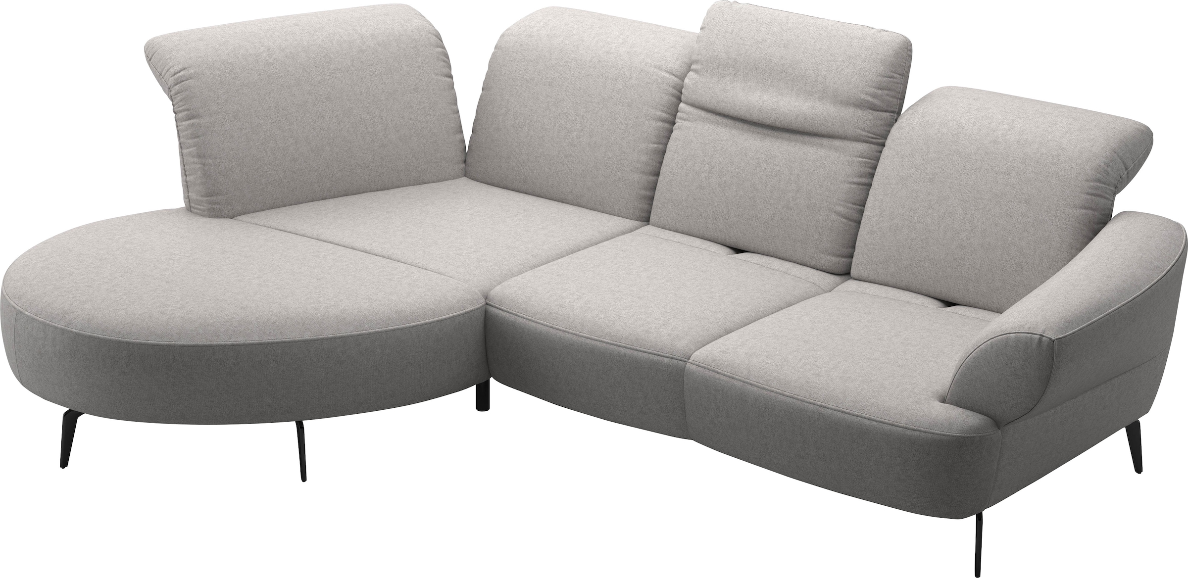 sit&more Ecksofa »Dance, L-Form, inkl. Sitztiefenverstellung«, inkl. Click&Seat, optional mit Kopfteilverstellung