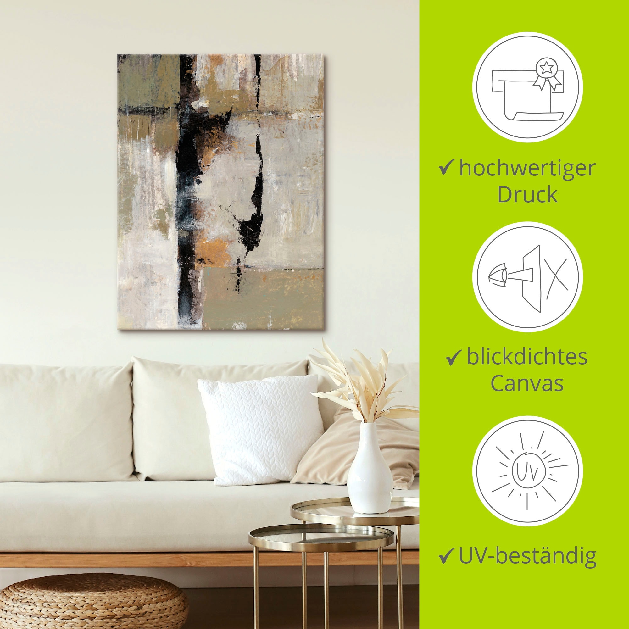 Artland Wandbild »Gebärde II«, Muster, (1 St.), als Alubild, Outdoorbild, Leinwandbild in verschied. Größen